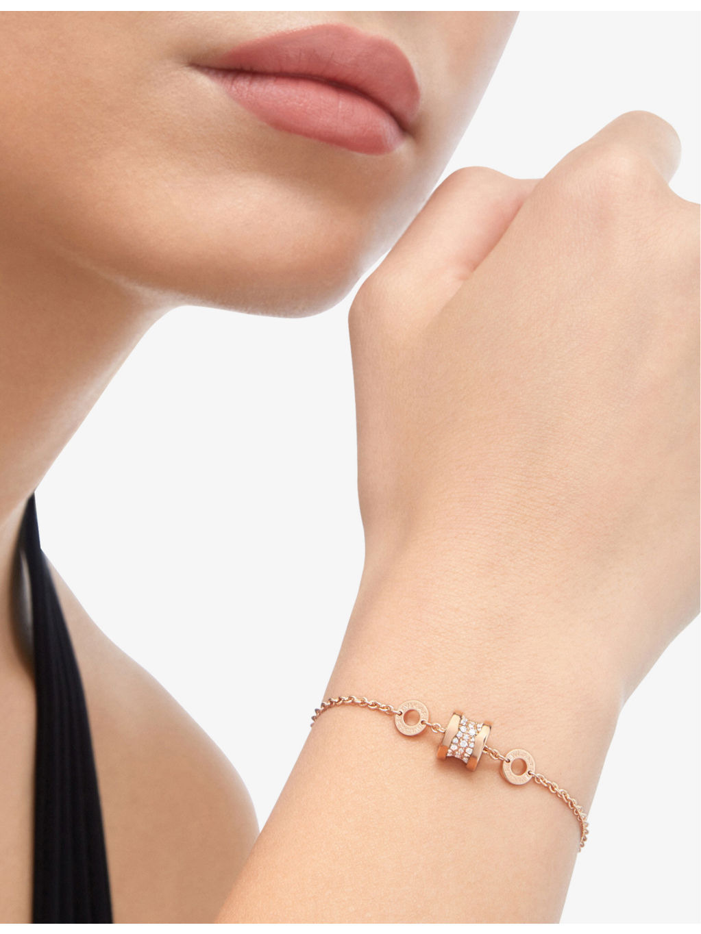 B.zero1 18ct rose-gold and 0.31ct brilliant-cut diamond bracelet - 5