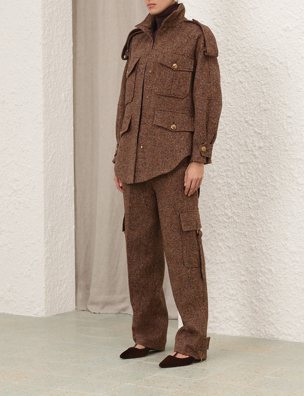 ILLUSTRATION TWEED JACKET - 3