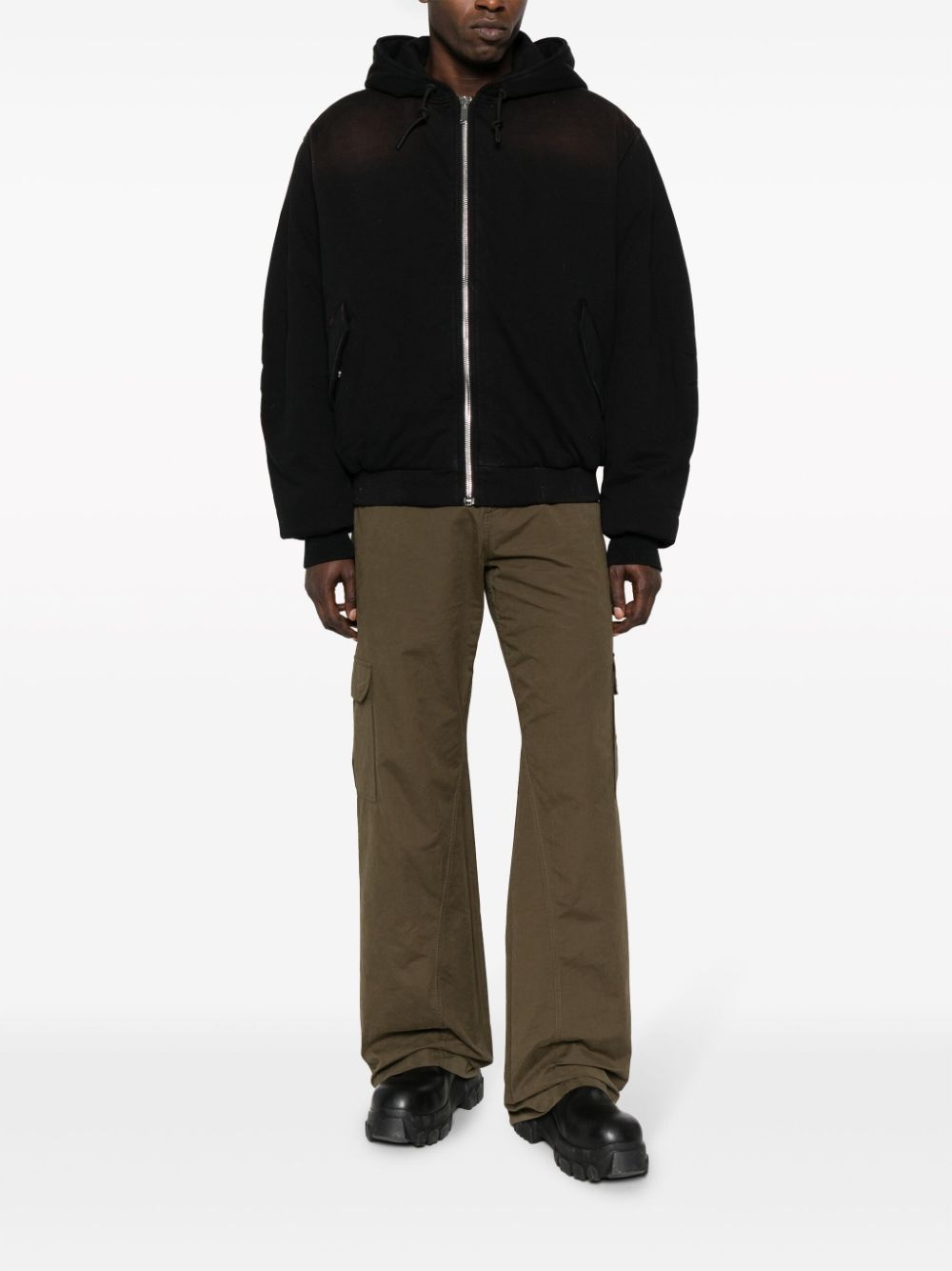 zip-up padded hooded jacket - 2