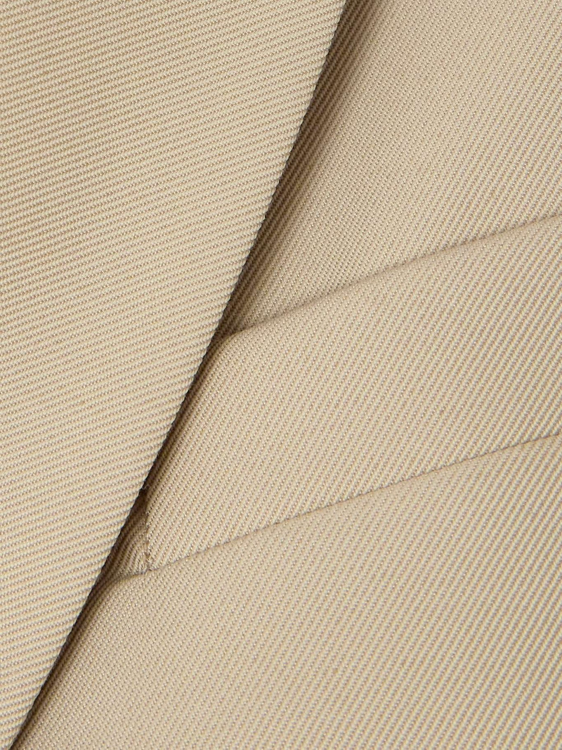 Double-breasted cropped twill blazer 4