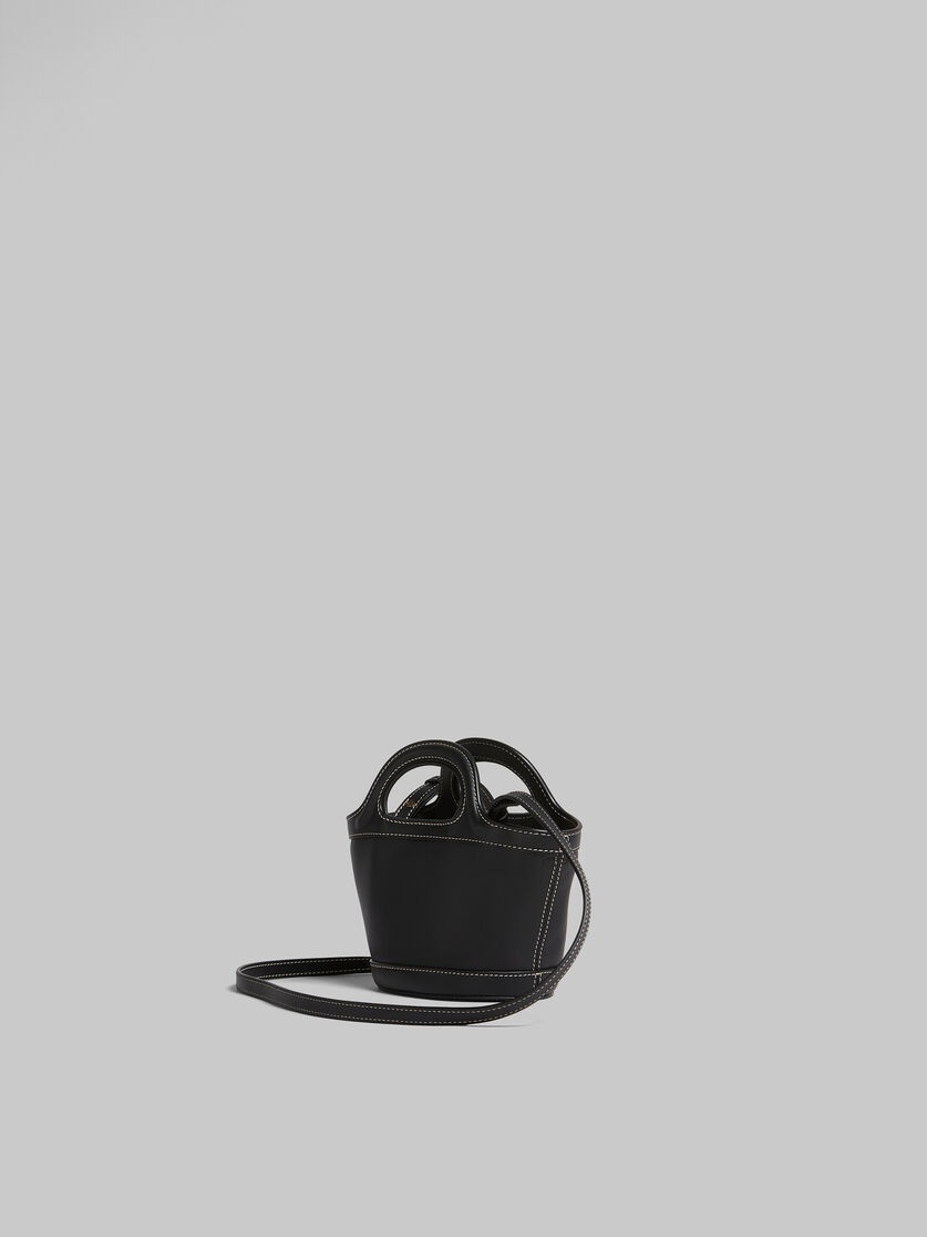 TROPICALIA MICRO BAG IN BLACK LEATHER - 3