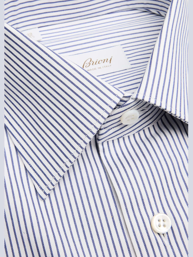 Brioni Men's Cotton Stripe Dress Shirt outlook
