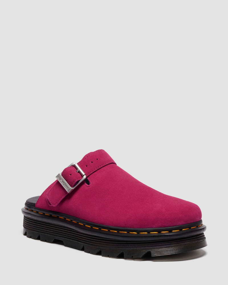 Dr. Martens Zebzag Suede Slingback Platform Mules outlook