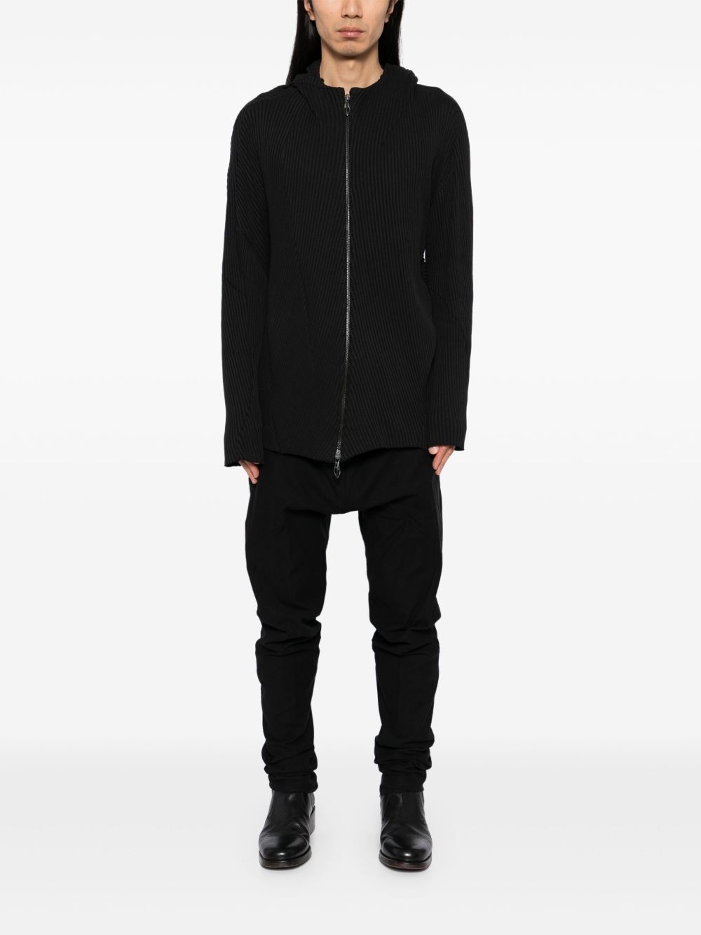 cotton zip-up hoodie - 2