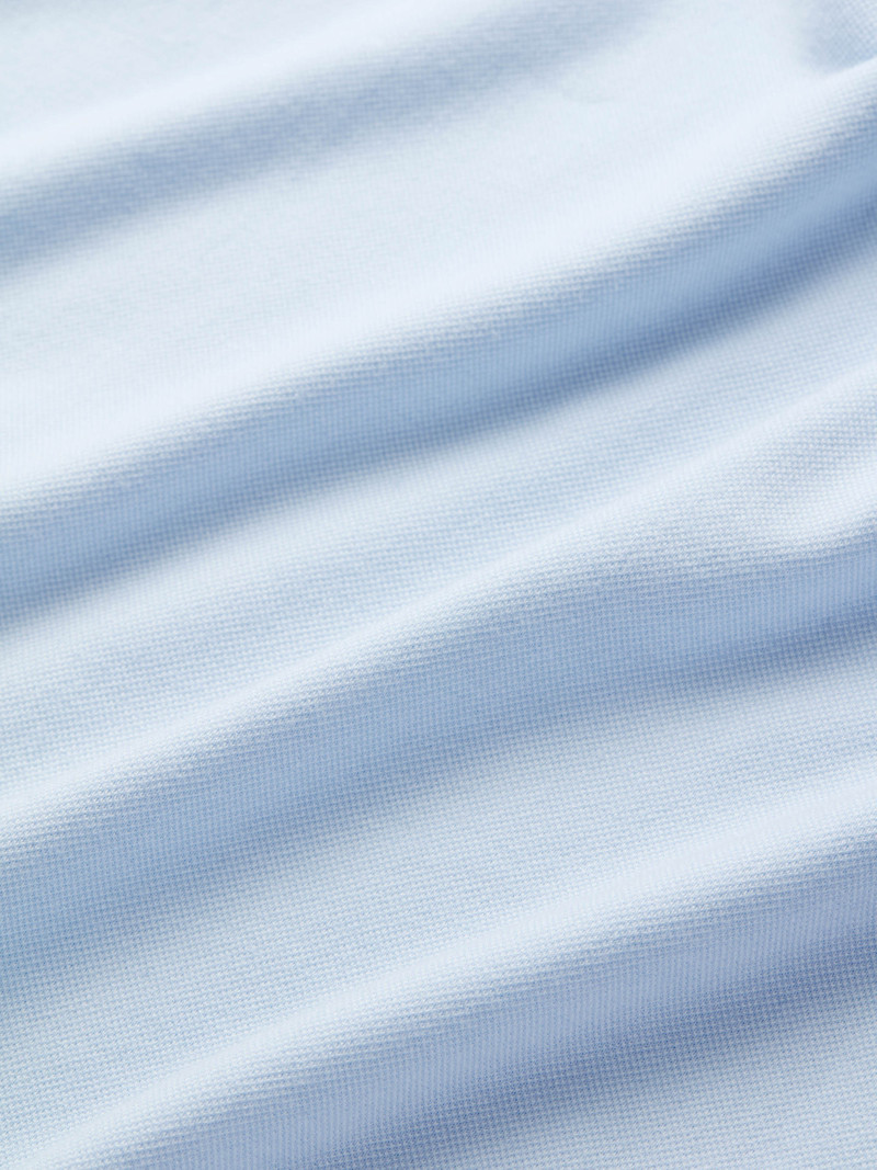 Derek Rose Men's Polo Shirt Ramsay 2 Pique Cotton Tencel Sky outlook