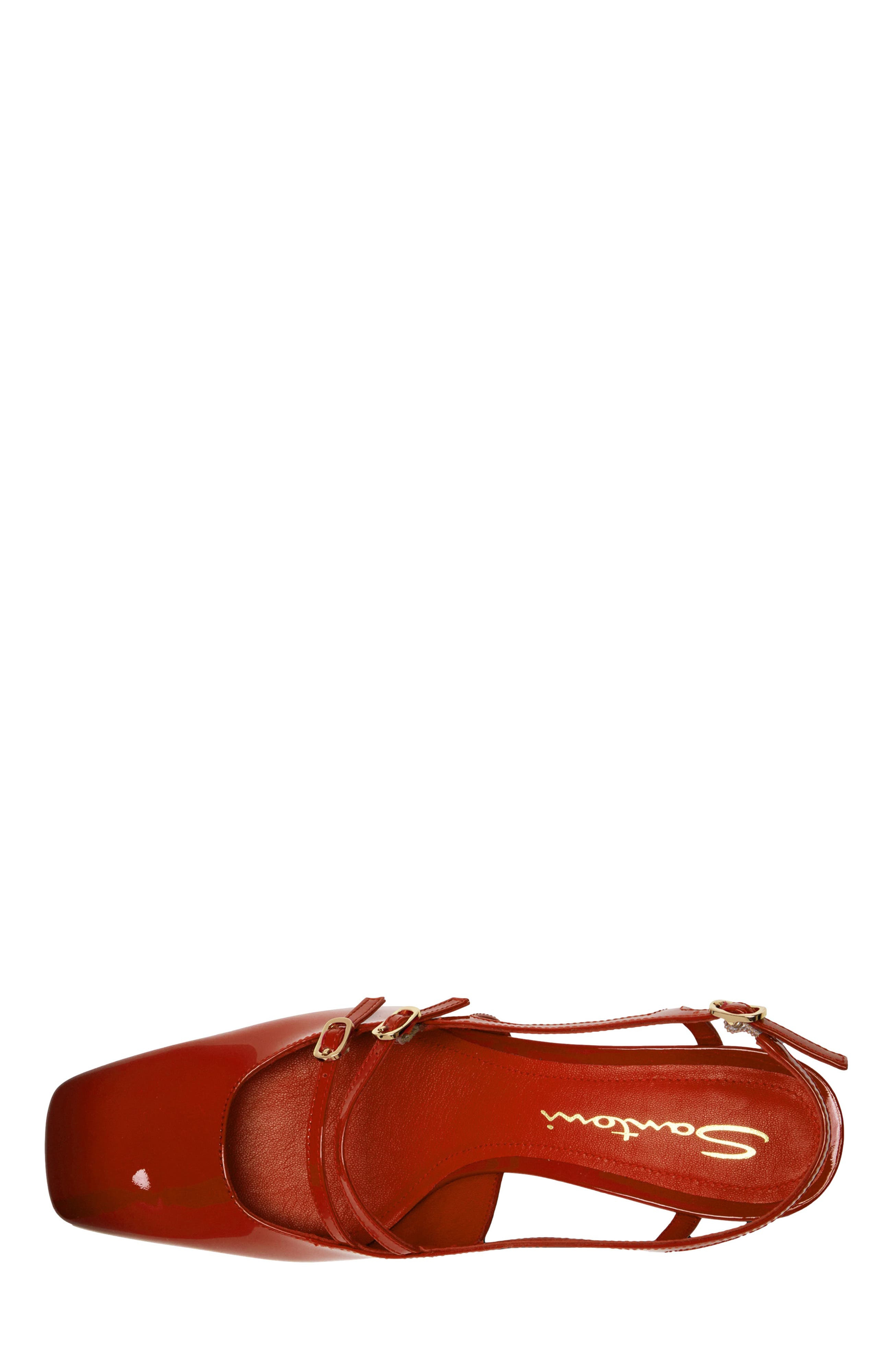 Santoni Women's mid-heel slingback in Red at Nordstrom - 2