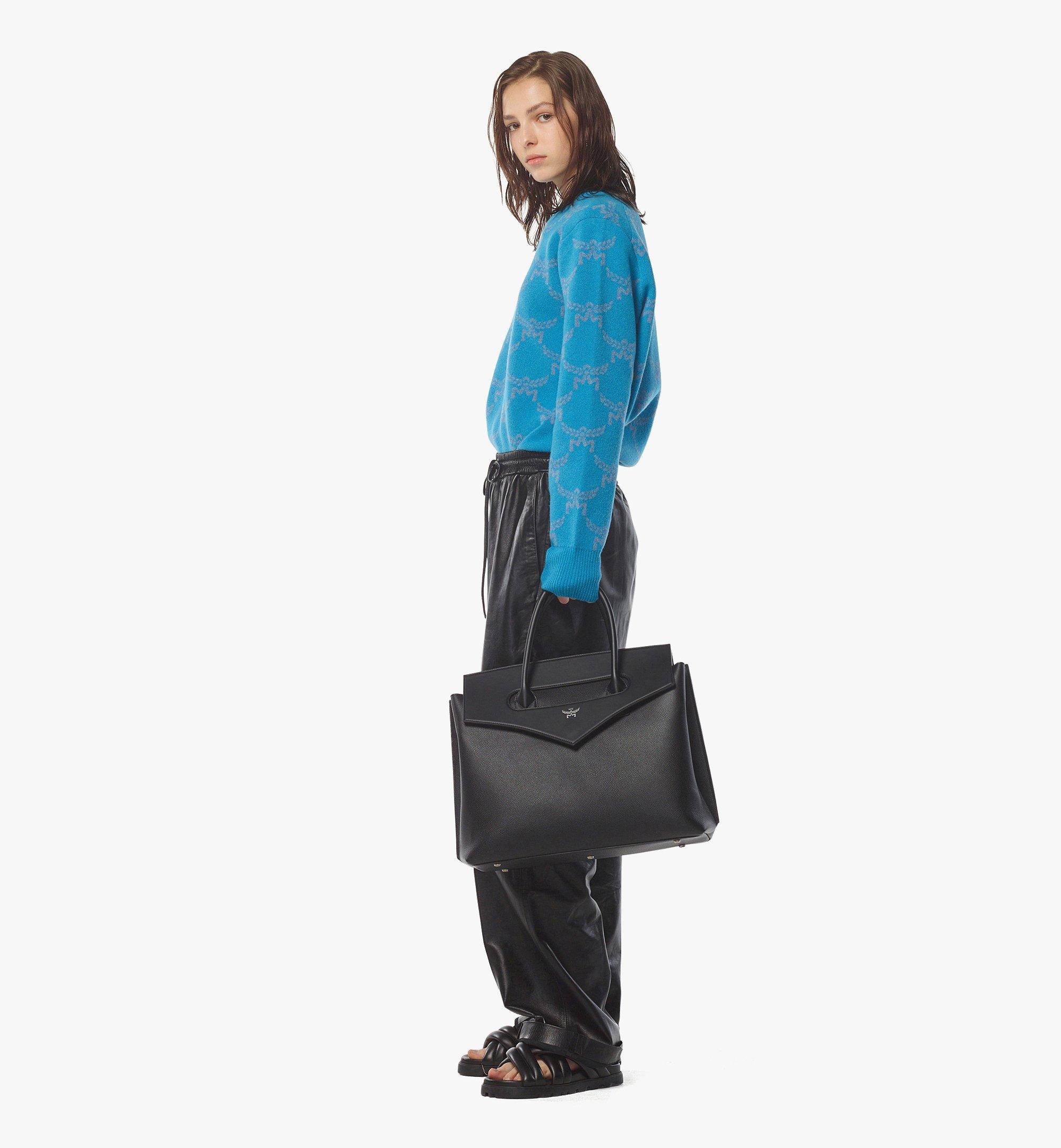 Soft Diamond Tote in Embossed Leather - 2
