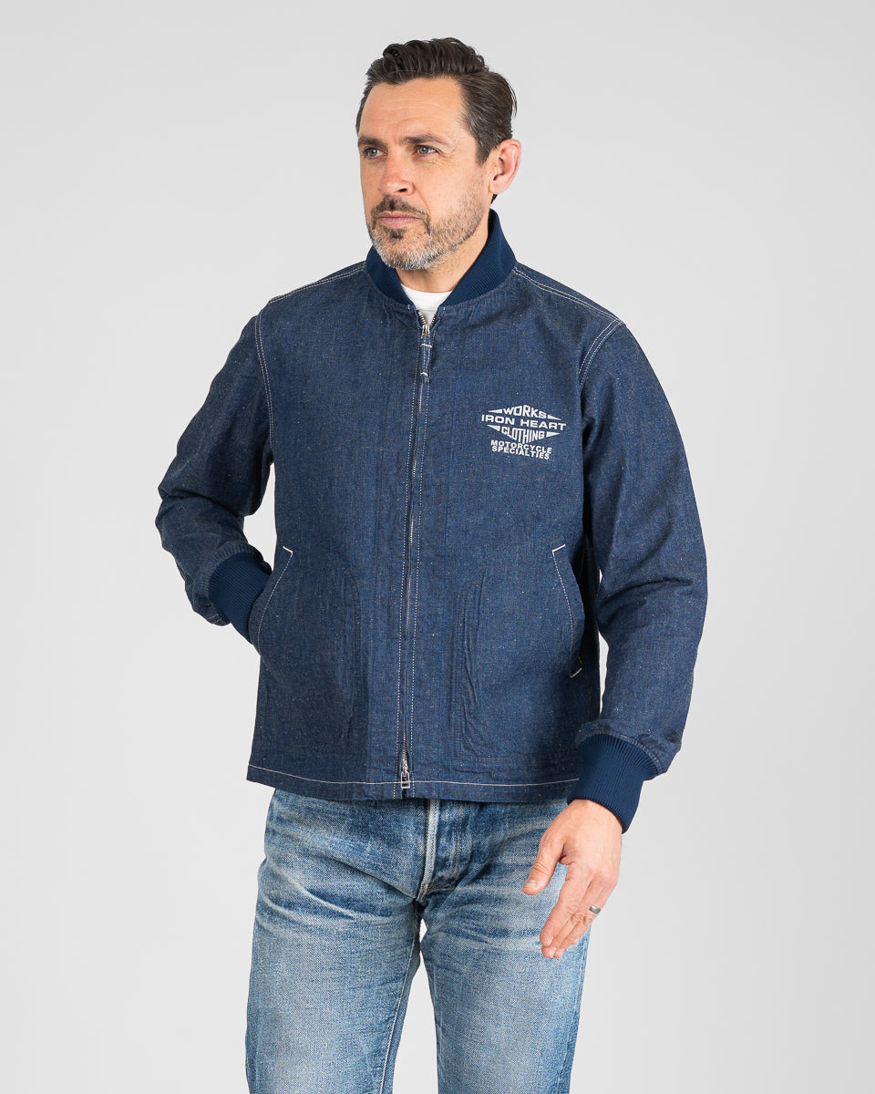 IHJ-146-IND 10oz Nep Denim Windbreaker - Indigo - 2