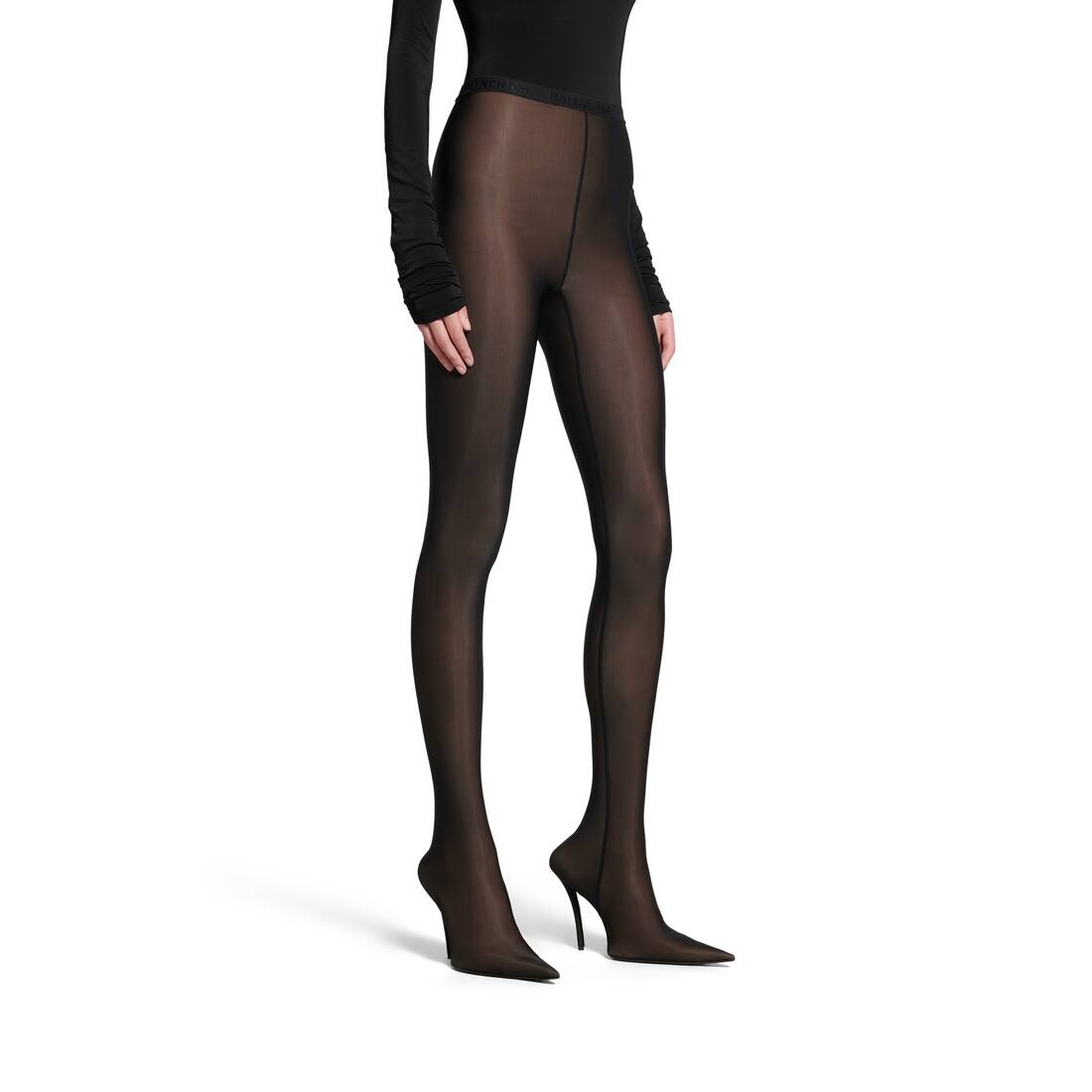 Women's Stocking Pantaleggings in Black - 4