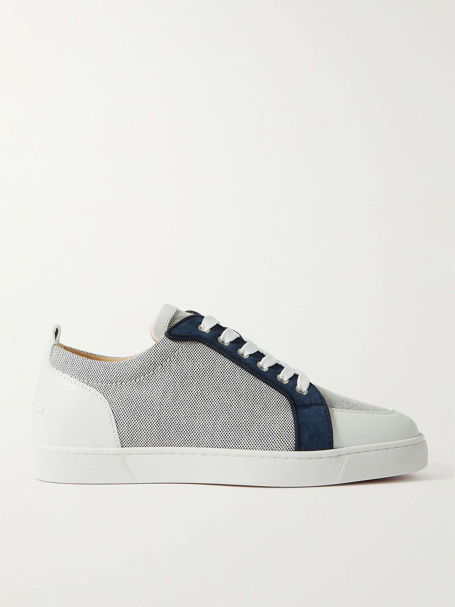 Rantulow Suede and Leather-Trimmed Canvas Sneakers - 1