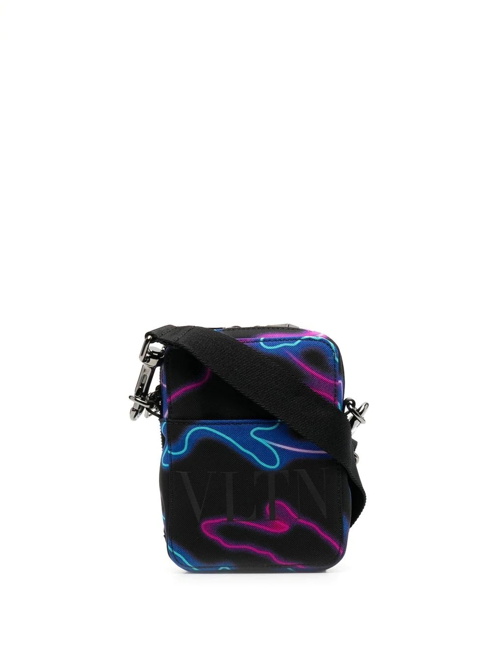 Neon Camou-print messenger bag - 1