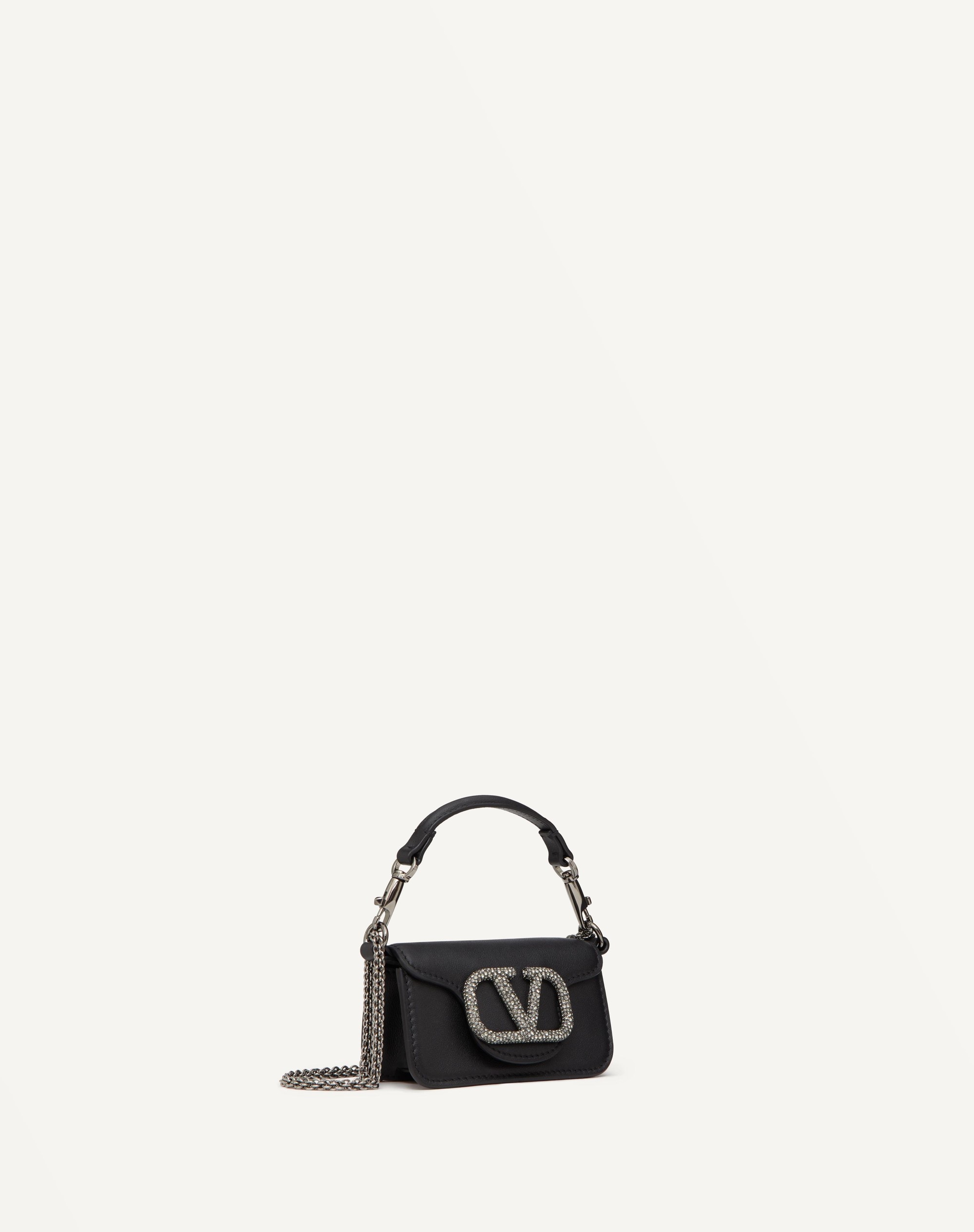 VALENTINO GARAVANI LOCÒ MICRO BAG WITH CHAIN AND JEWEL LOGO - 2
