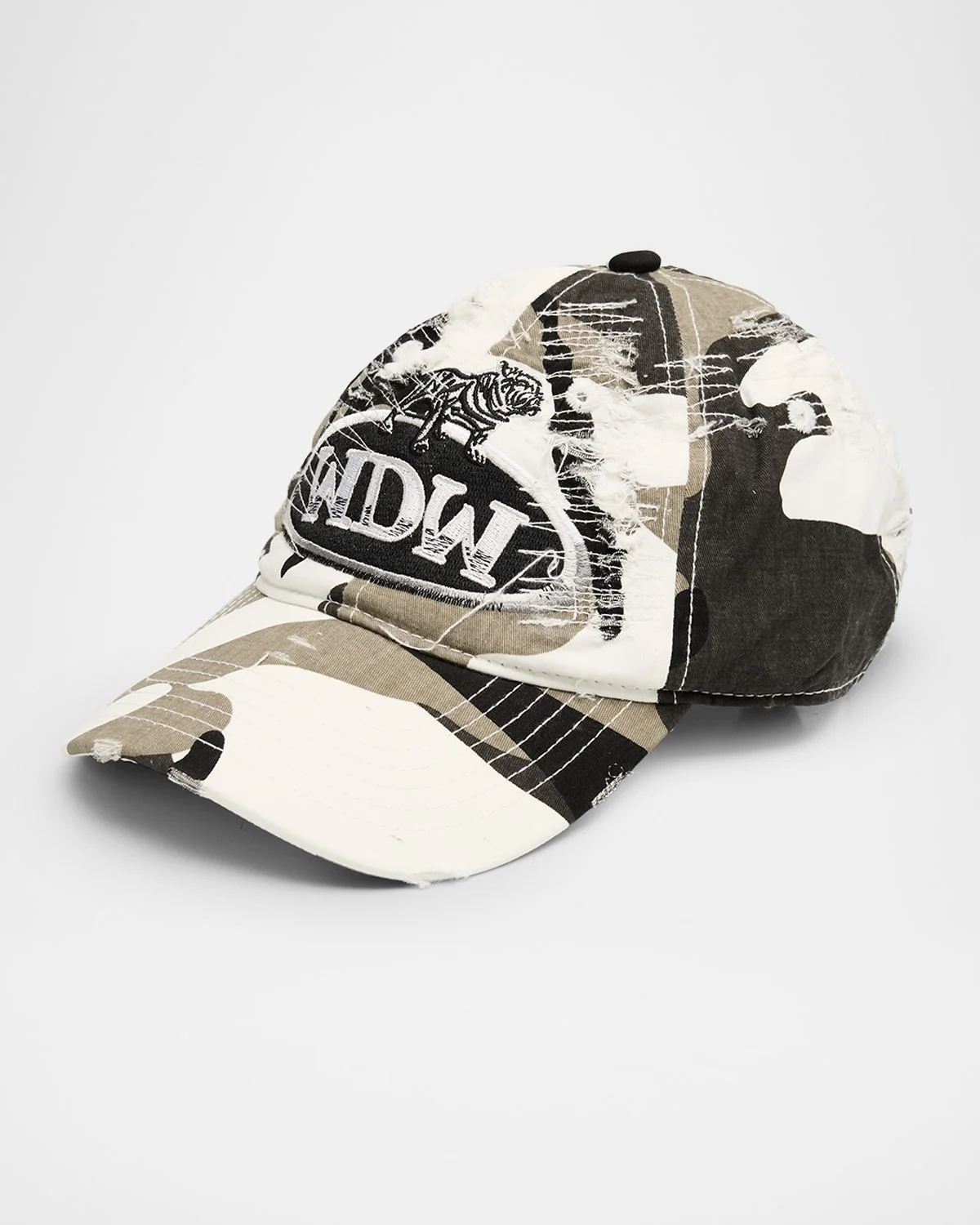 Men's Dale Distressed Cotton Camouflage Baseball Cap - 1