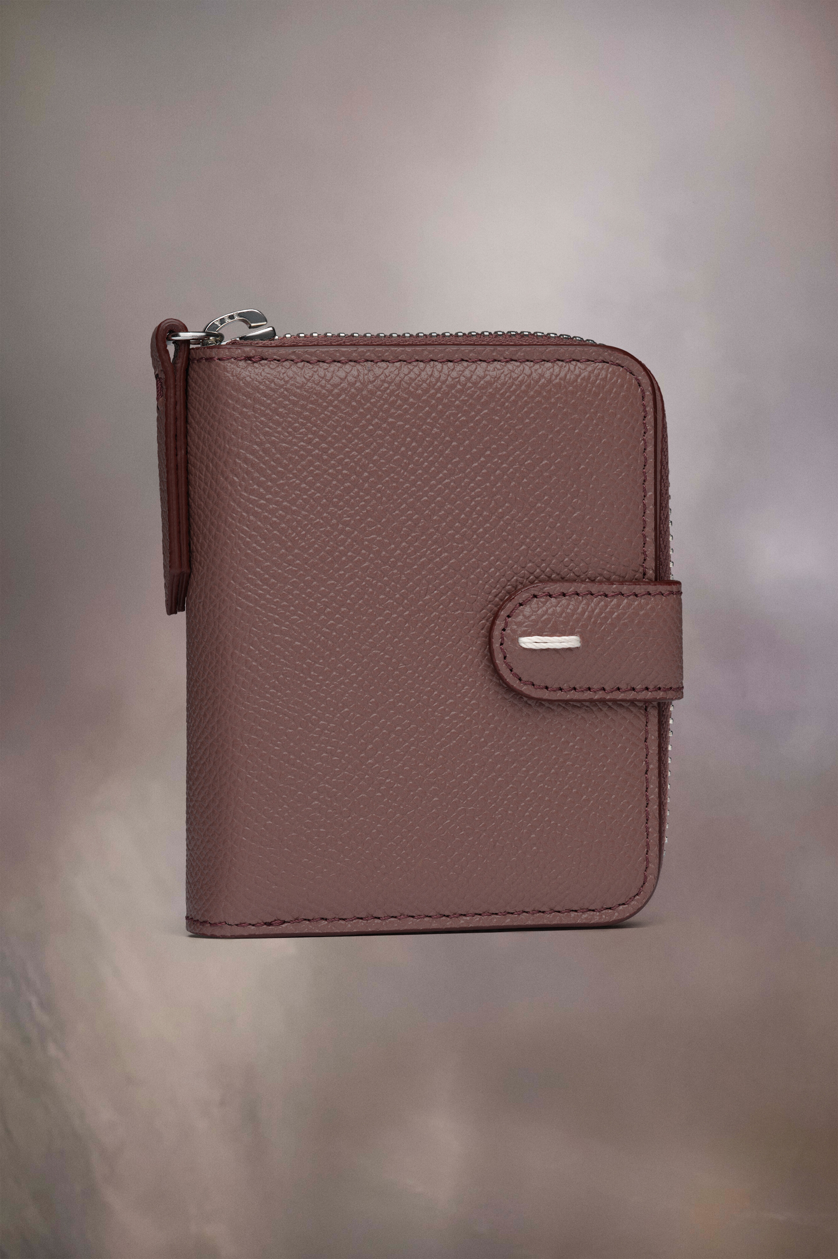 Leather zip-around wallet - 1