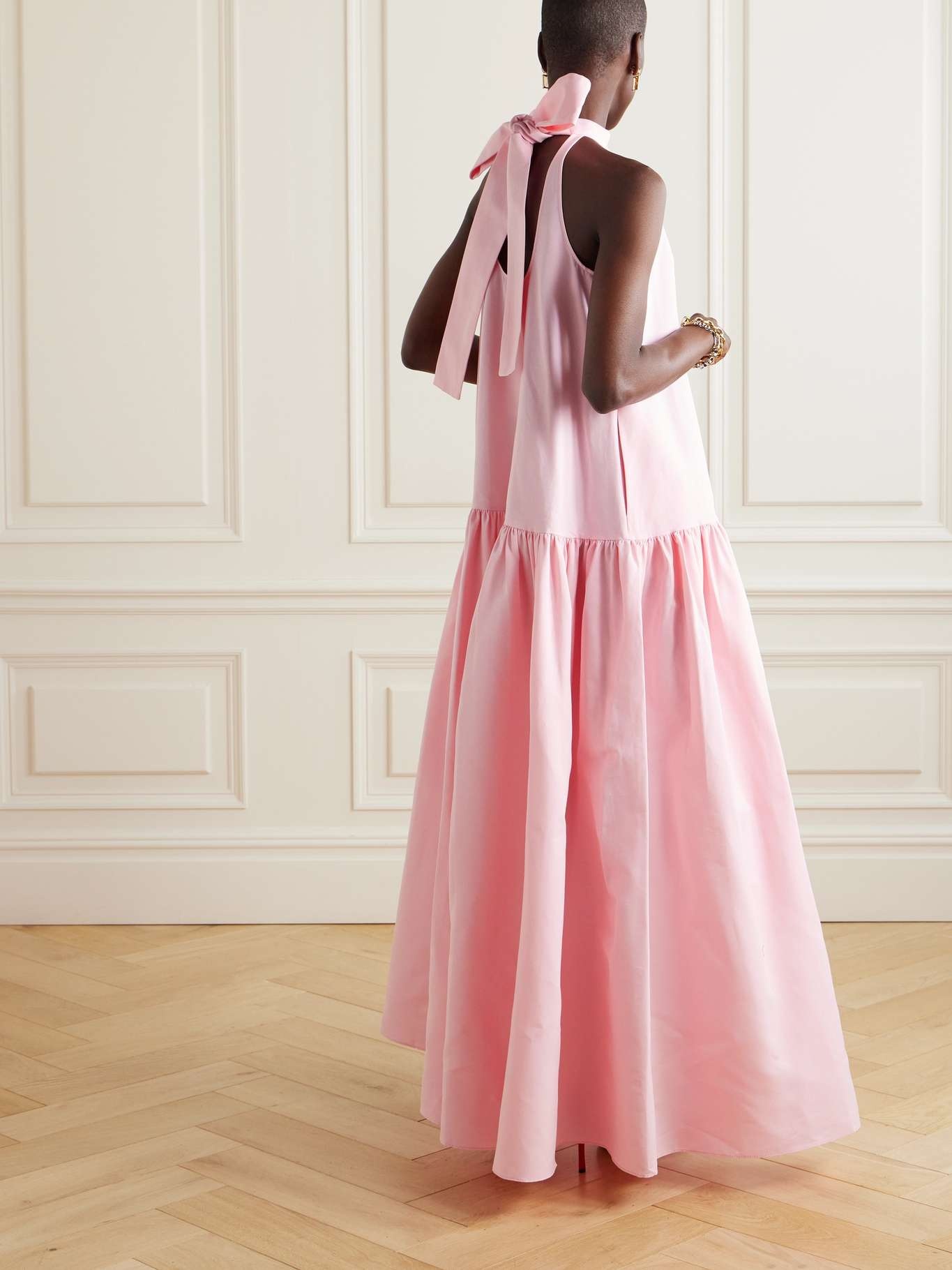Marlowe cotton-blend grosgrain gown - 3