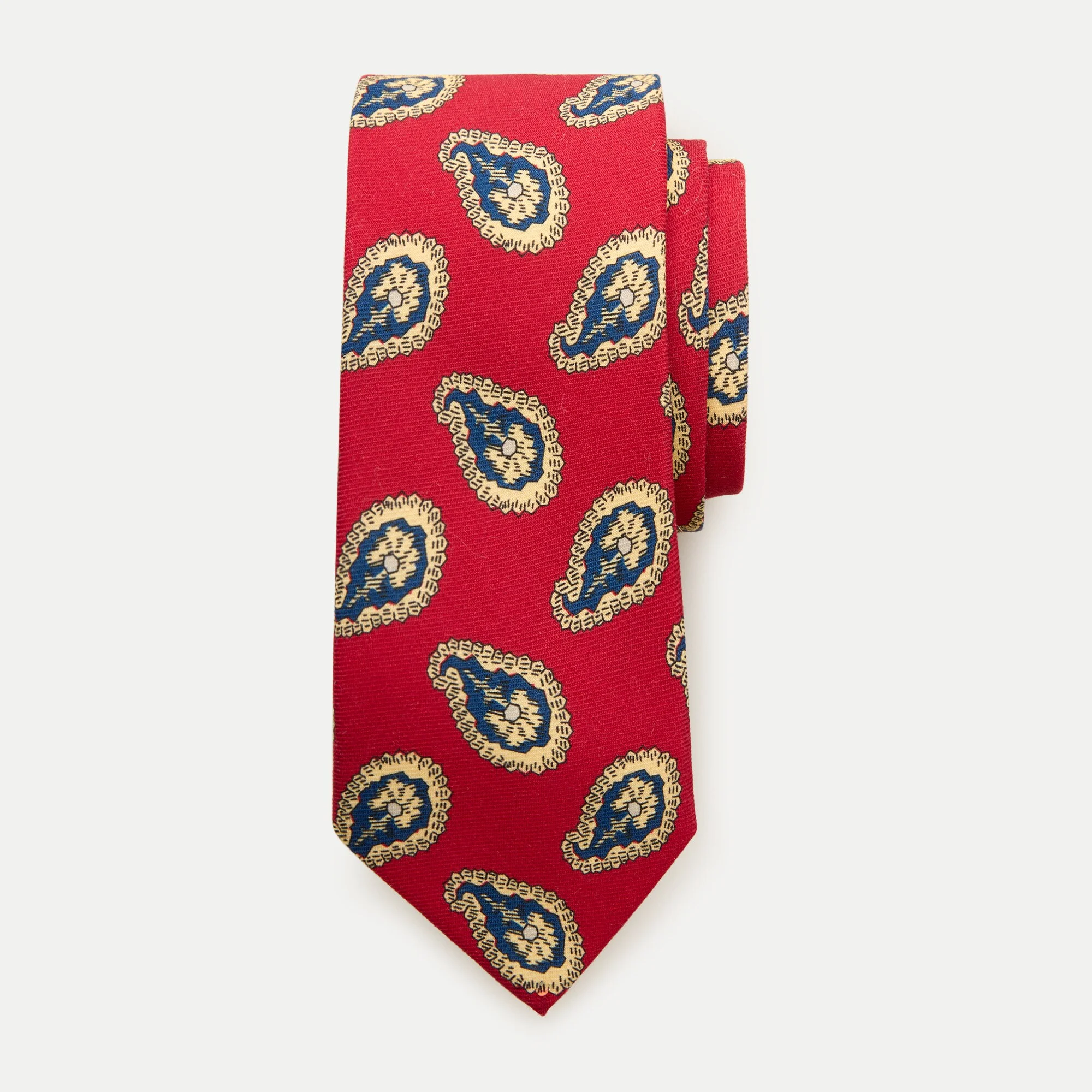 English wool tie in print - 1