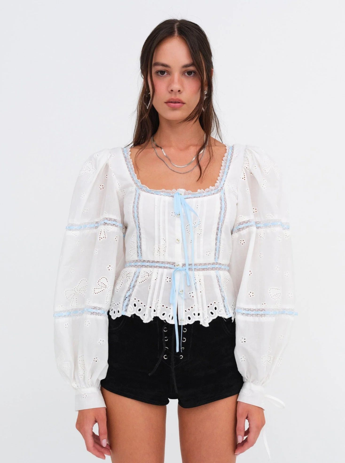 Rowan Eyelet Top - 1