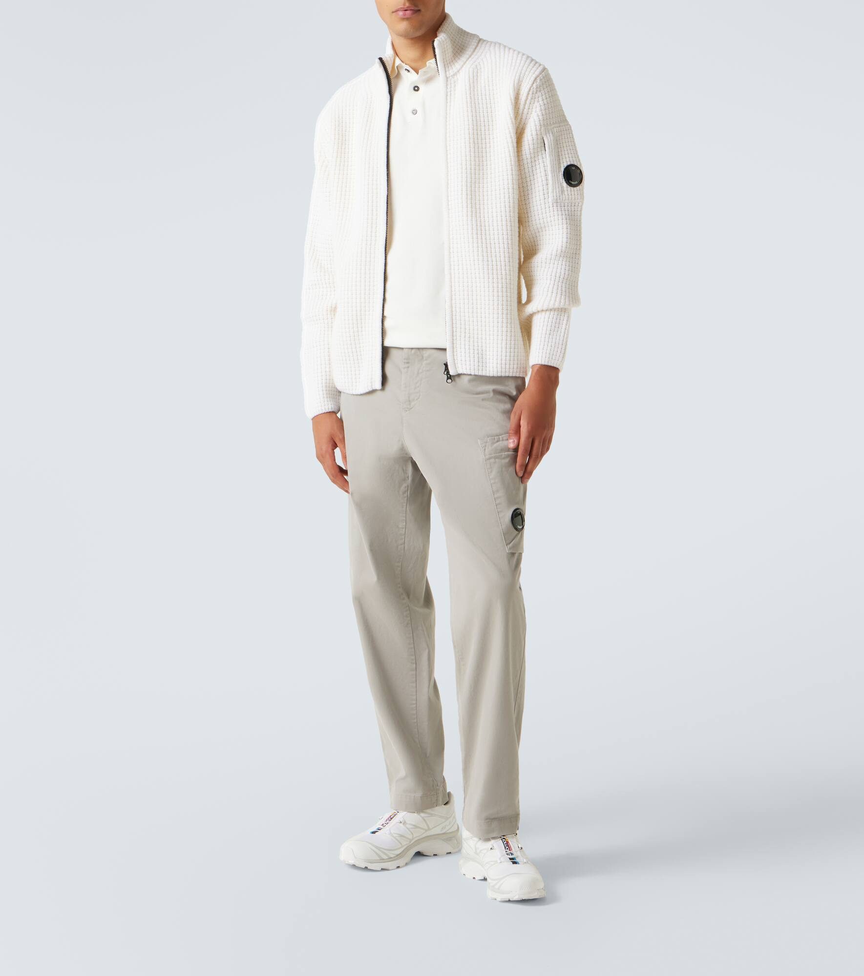 Lens cotton sateen cargo pants - 2
