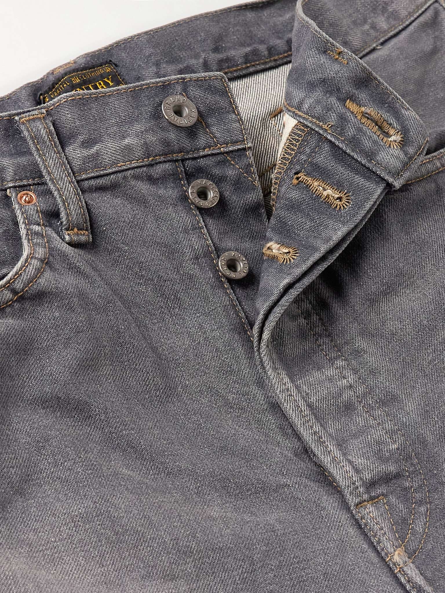 Slim-Fit Embroidered Denim Jeans - 3