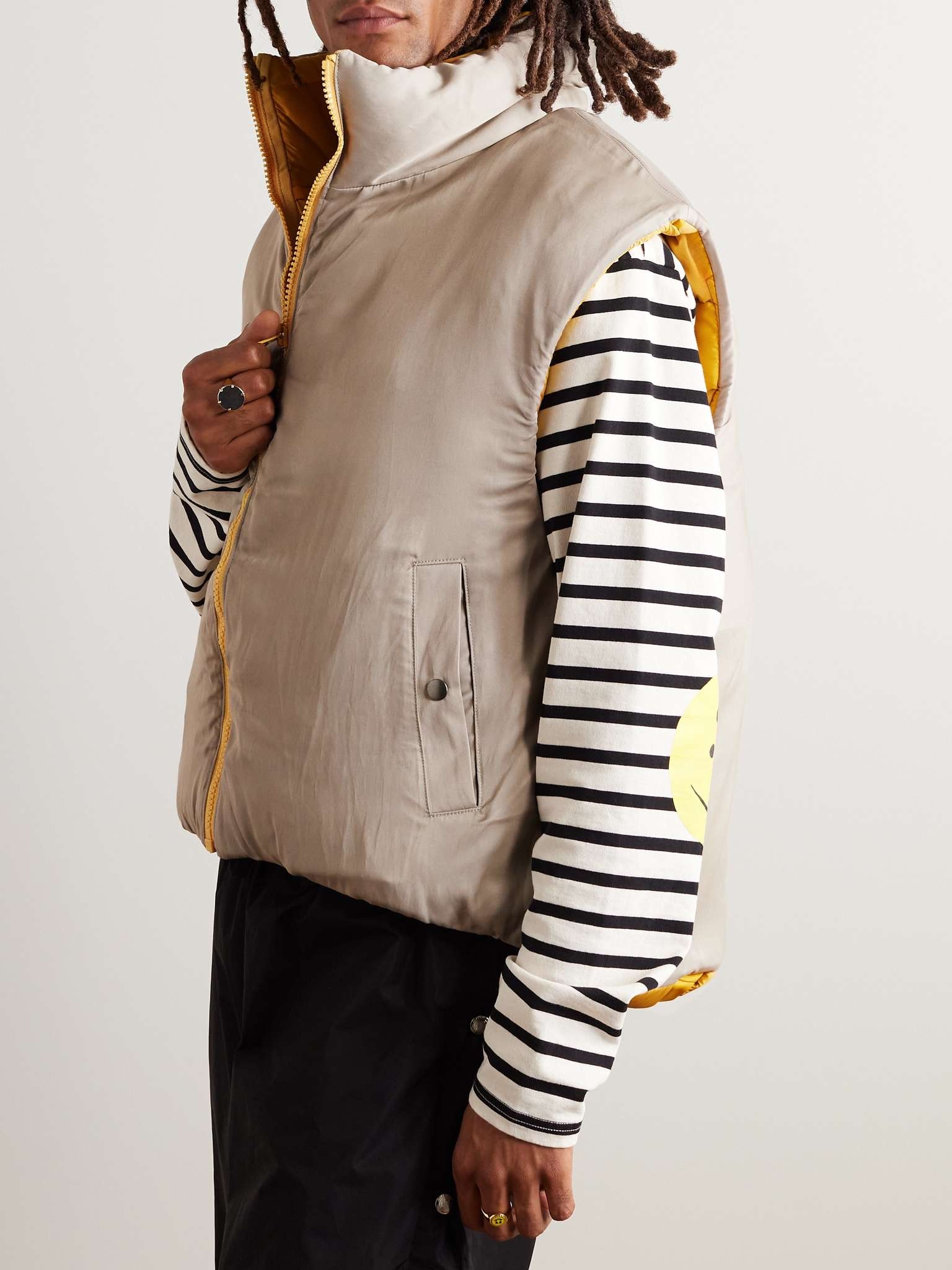 Reversible Quilted Padded Shell Gilet - 6