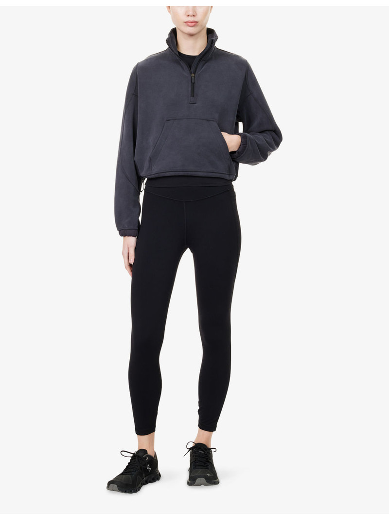 lululemon Brushed Softstreme Cropped Stretch-Woven Sweatshirt outlook