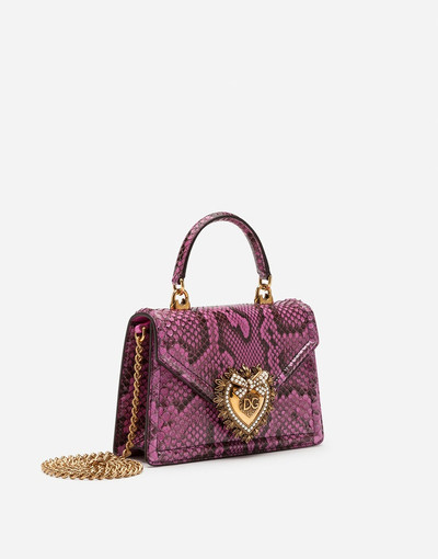 Dolce & Gabbana Small Devotion bag in python outlook