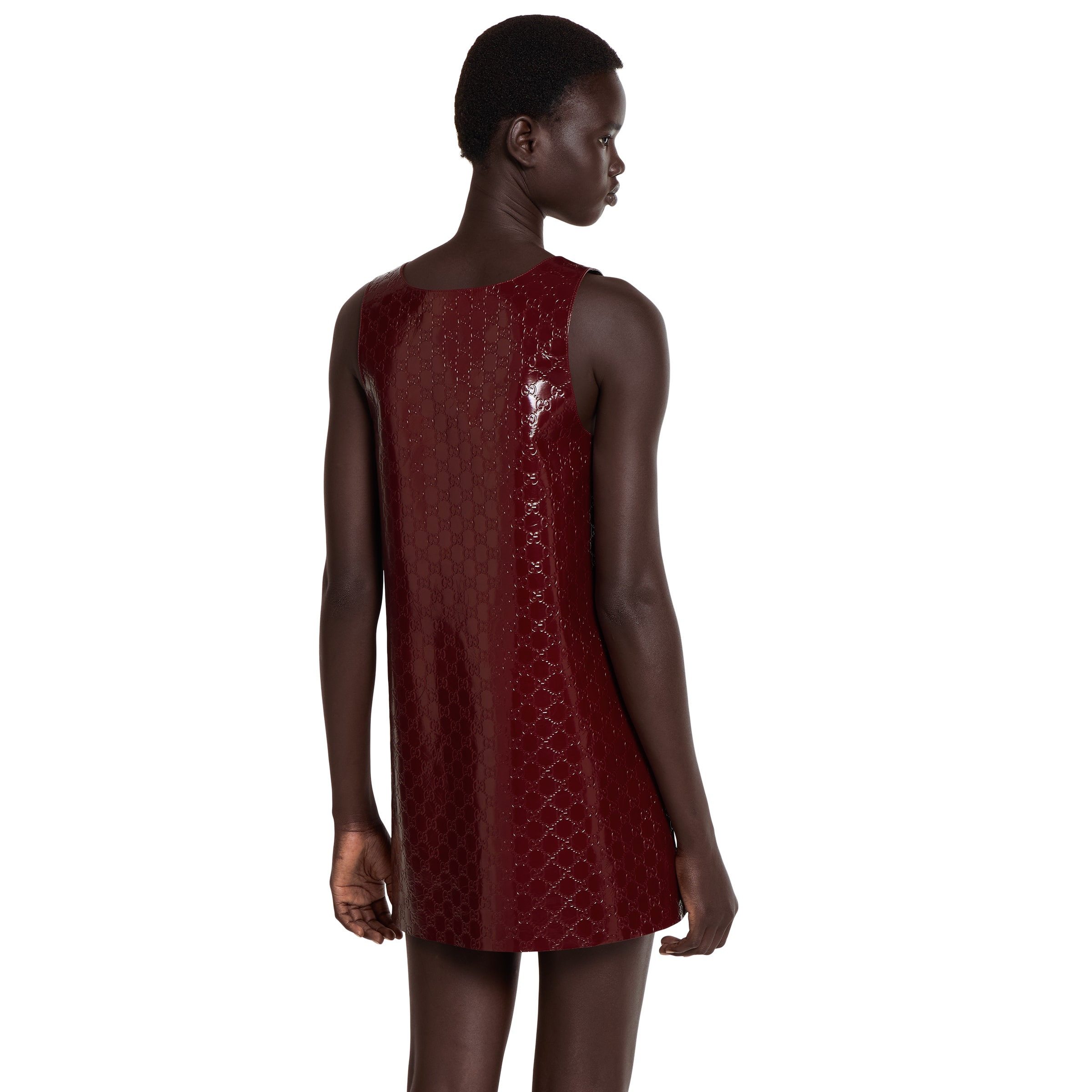 Embossed GG naplak dress - 4