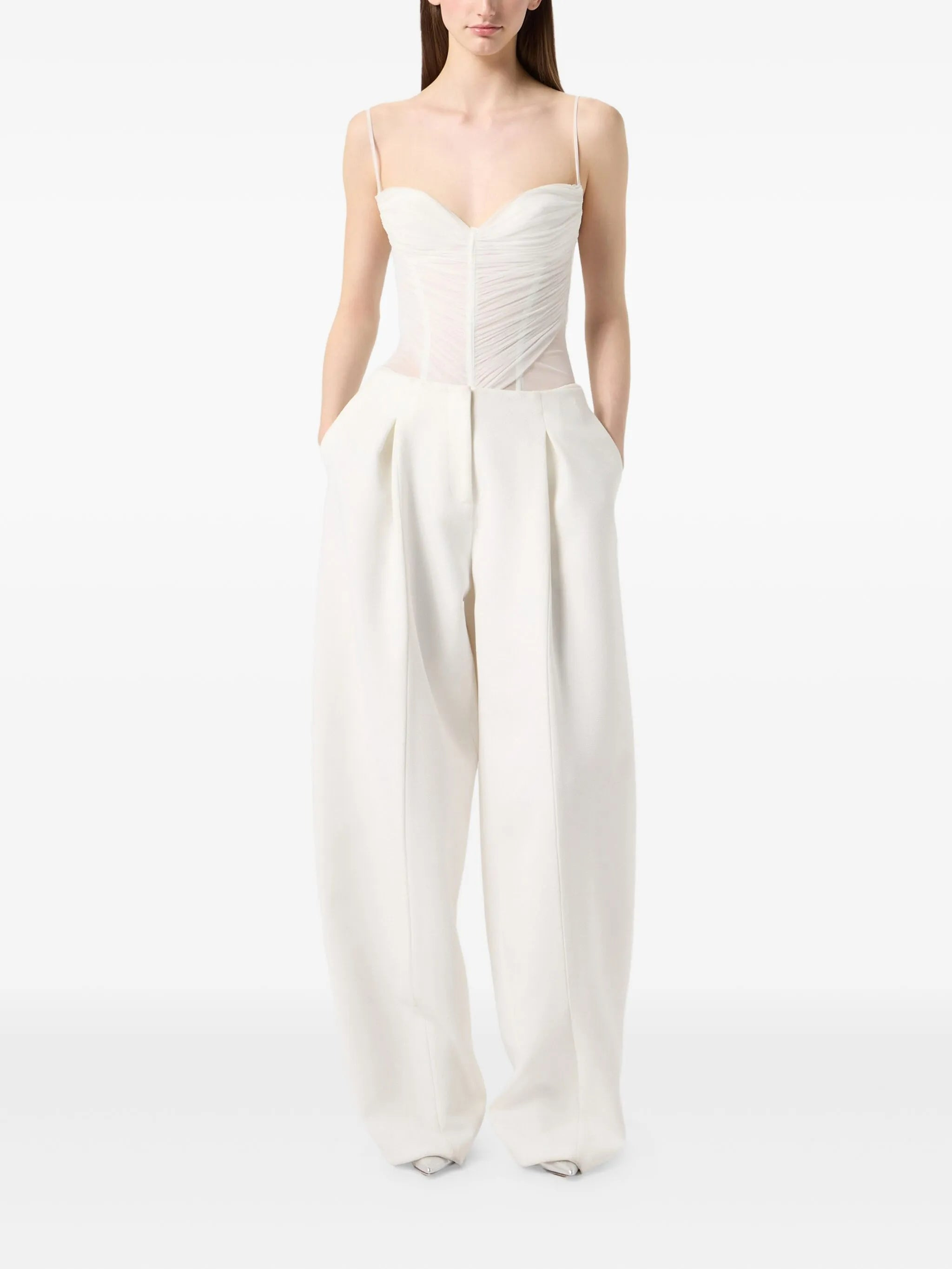 Blumarine Pleated Wide-leg Trousers - 2