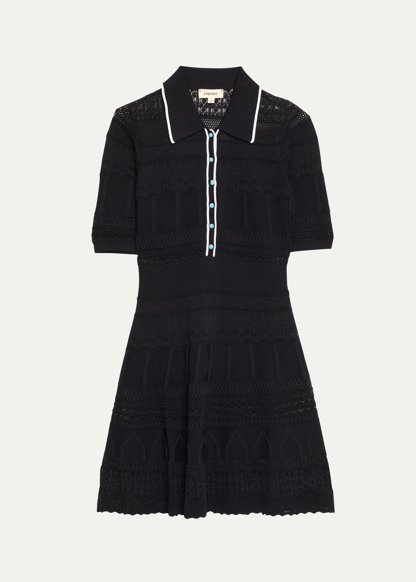 Dakoa Collared Flare Mini Dress - 1