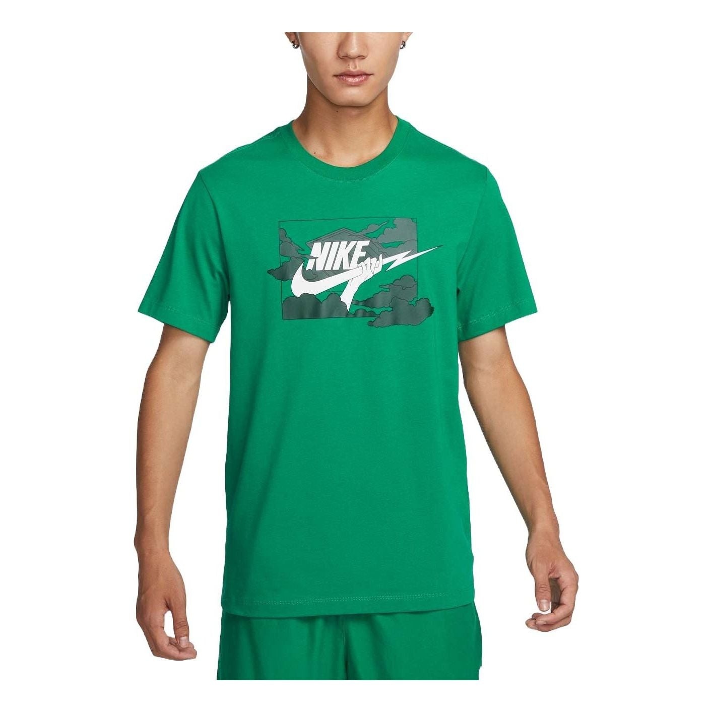 Nike Club Graphic T-Shirt Asia Sizing 'Green' FZ5420-365 - 1