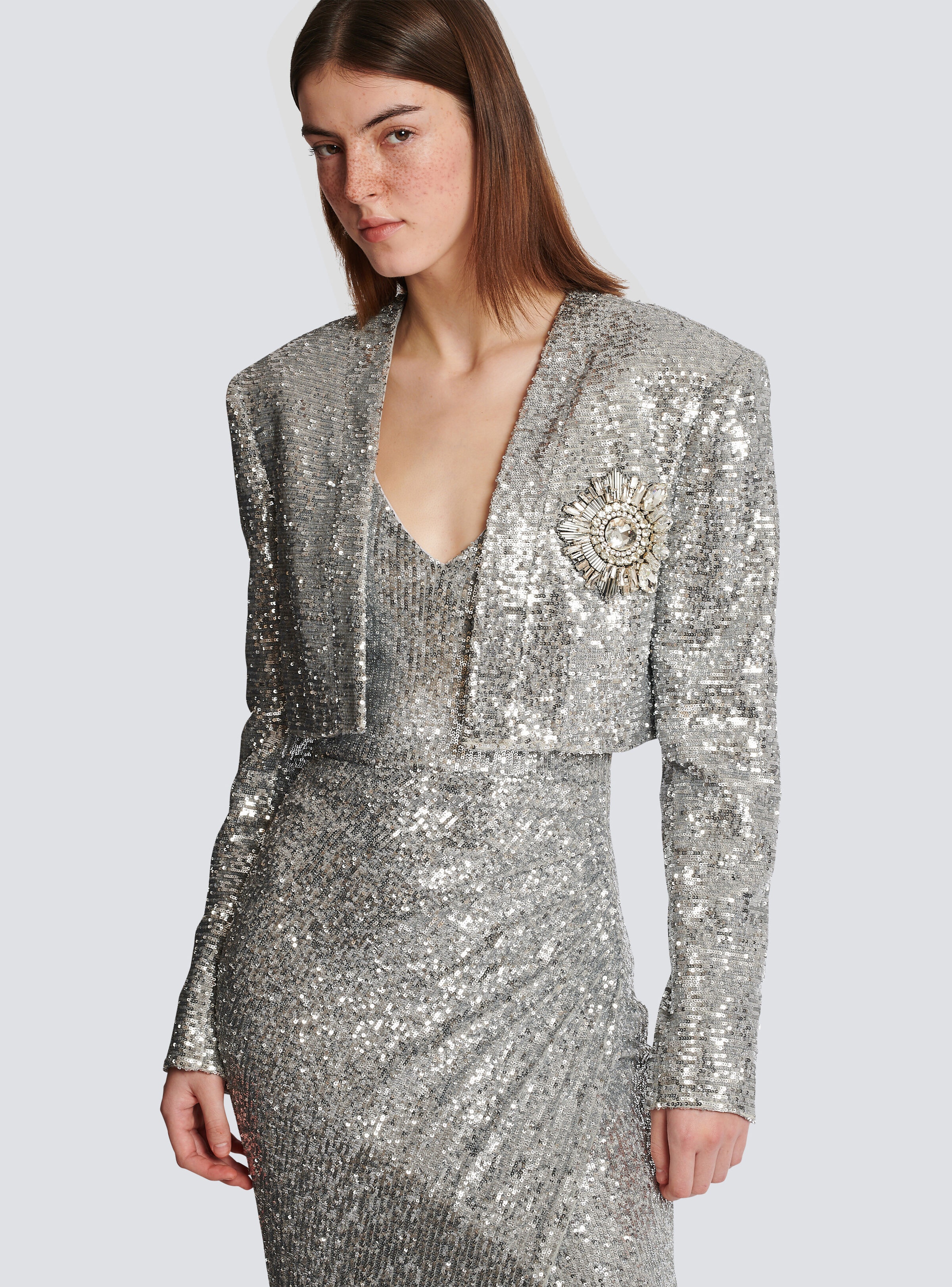 Short sequin jacket - 7