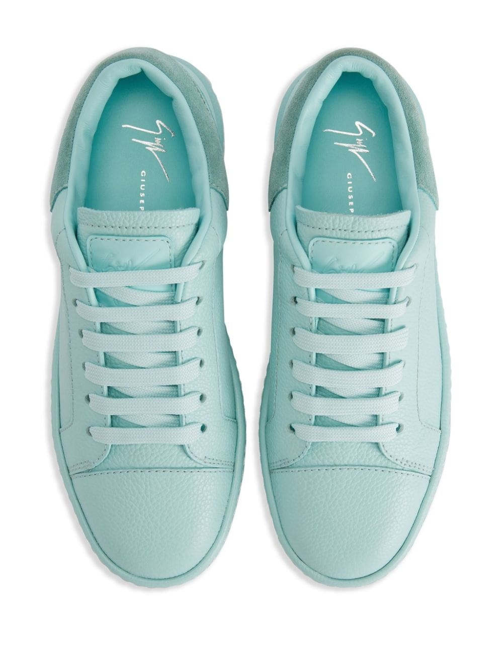 Gz-city pebbled leather sneakers - 4