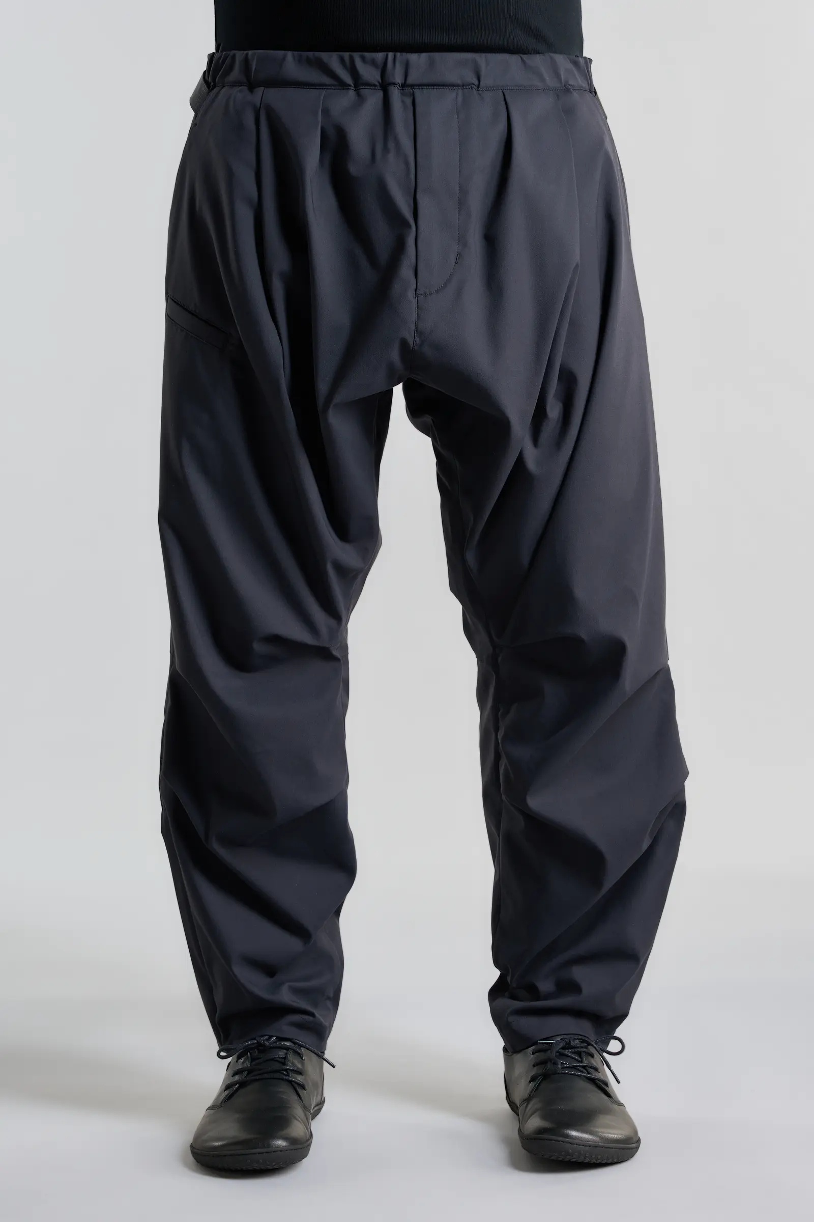P36-CH Micro Twill Pleated Drawcord Trouser - 12