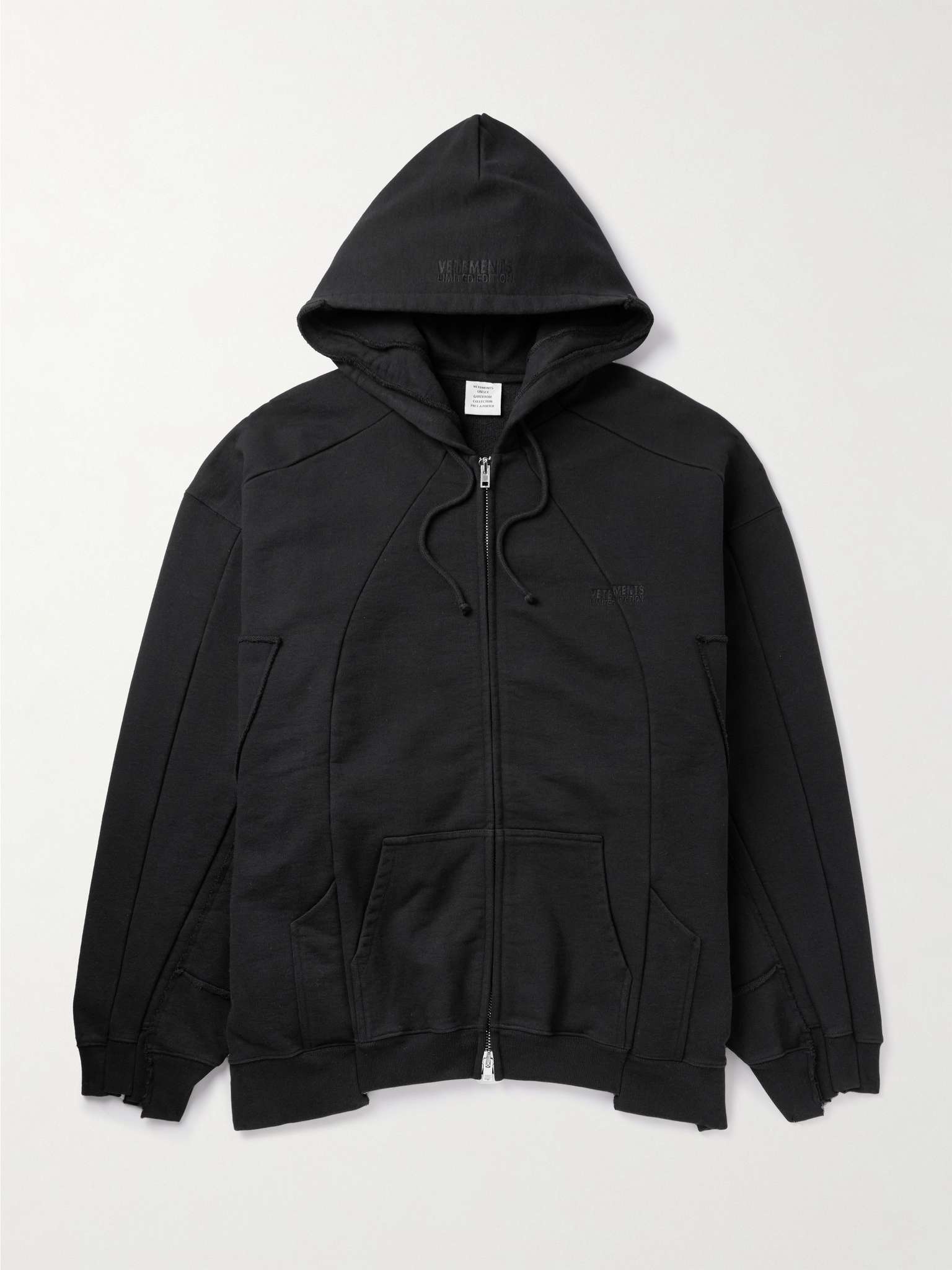 Logo-Embroidered Cotton-Blend Jersey Hoodie - 1