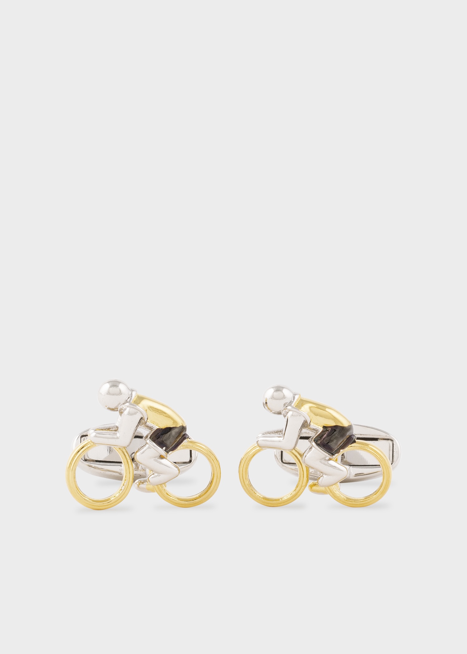 Mixed Metal 'Cycle' Cufflinks - 1