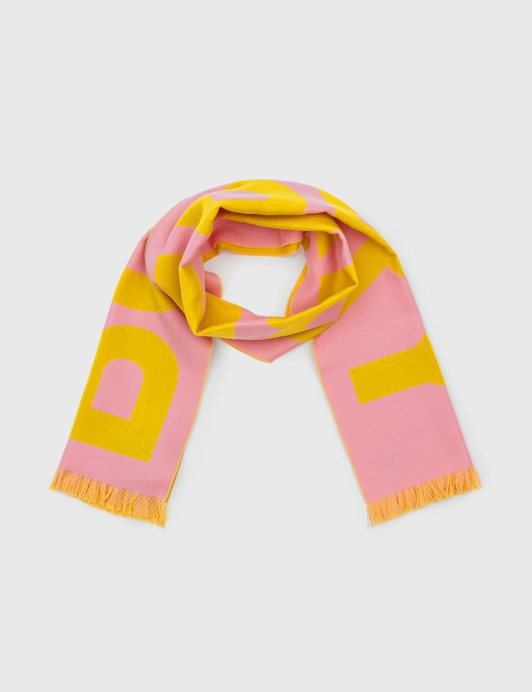 Logo Wool Jacquard Scarf - 1