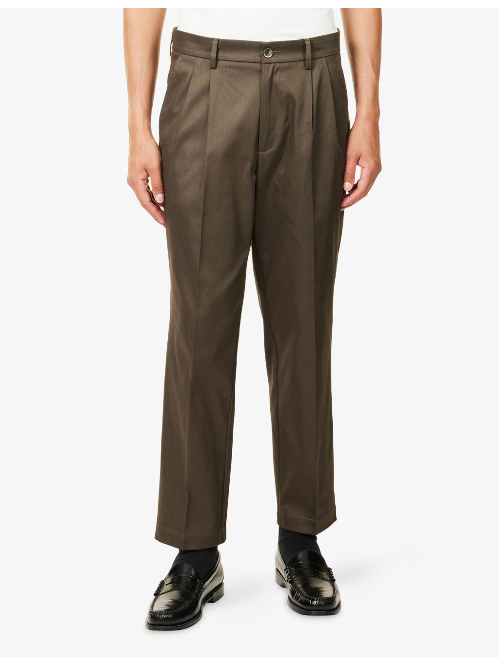 Nerio Pleated Cotton Trousers - 3