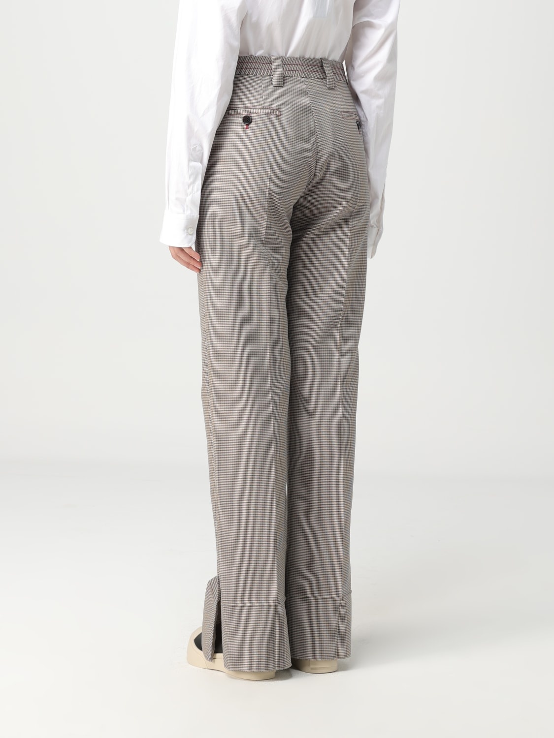 Marni pants in wool blend with houndstooth pattern - 3