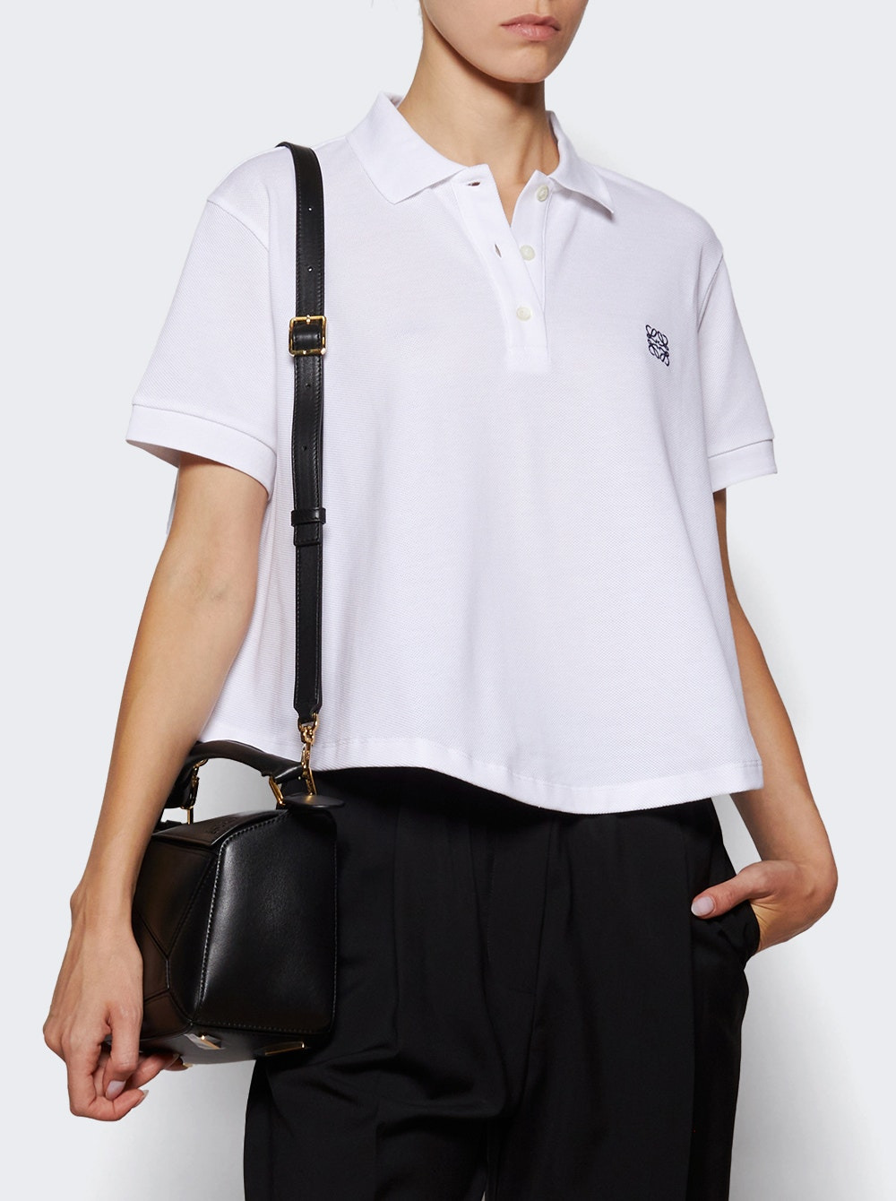 Trapeze Polo Shirt White - 2