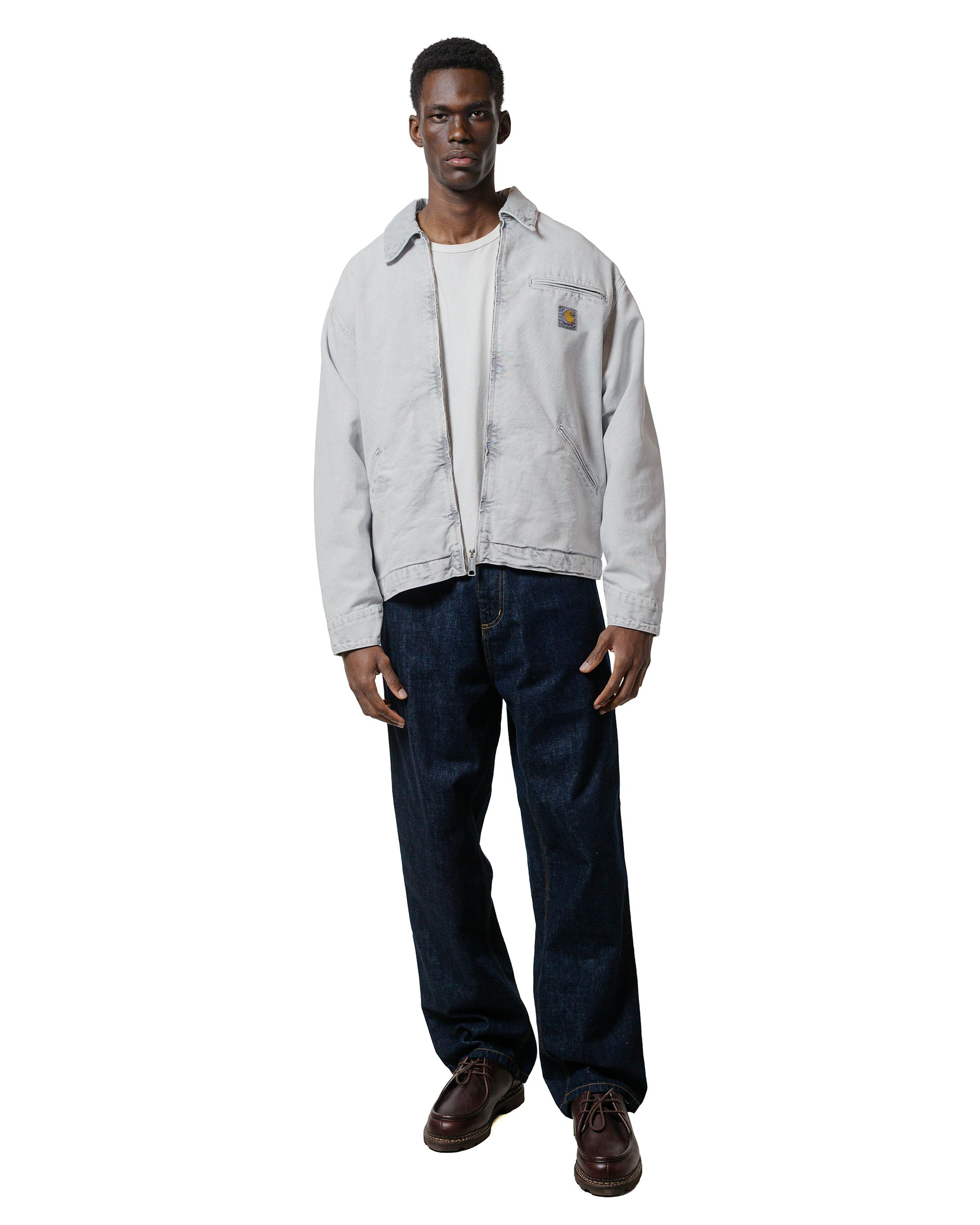 Carhartt W.I.P. OG Detroit Jacket Black/Black Chalk Washed - 4