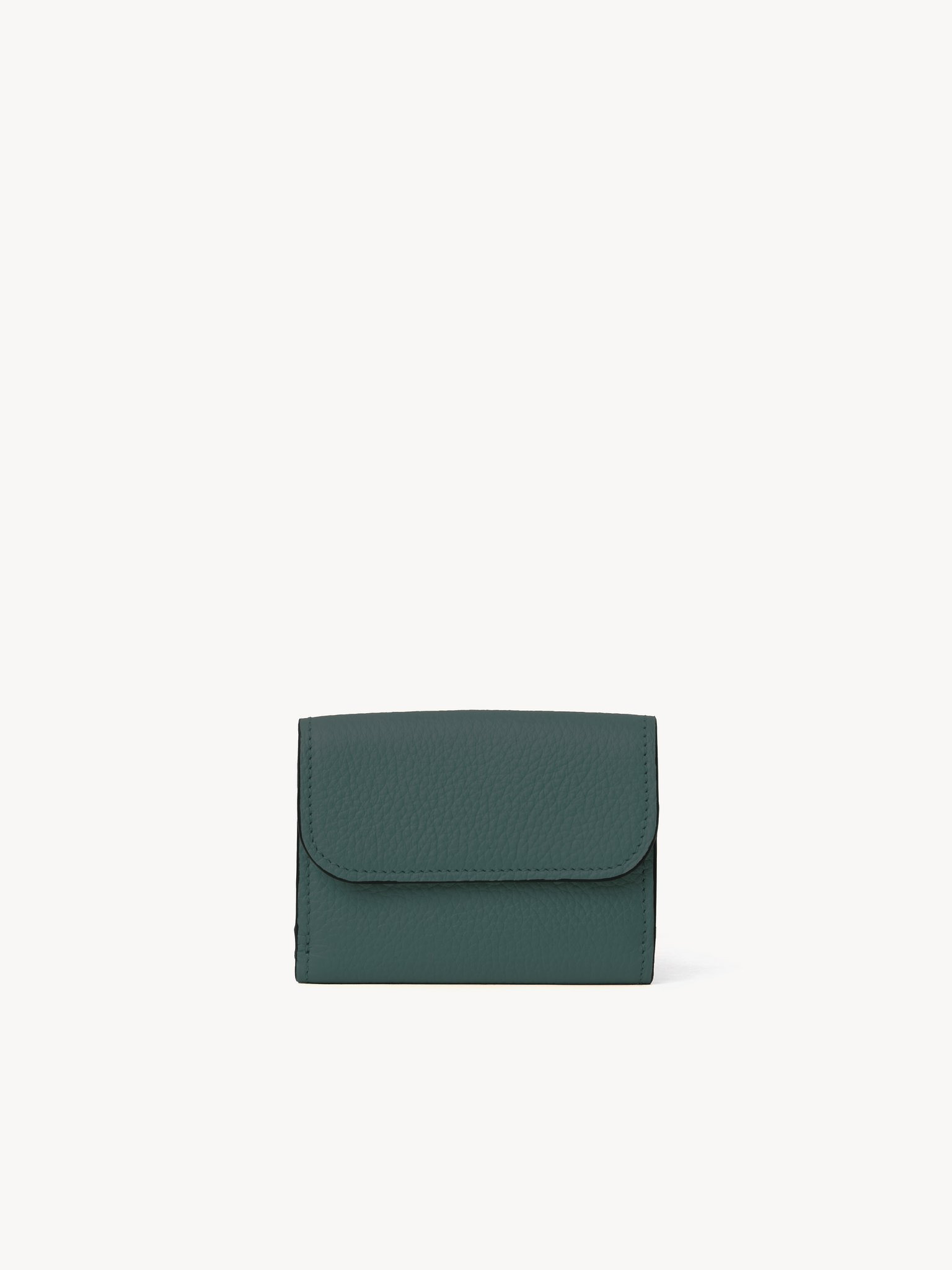 MINI ALPHABET TRI-FOLD IN GRAINED LEATHER - 2