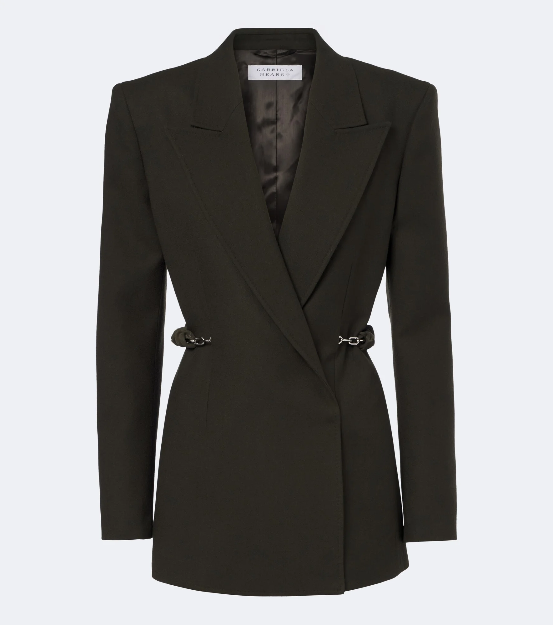Epona chain-detail virgin wool blazer - 1