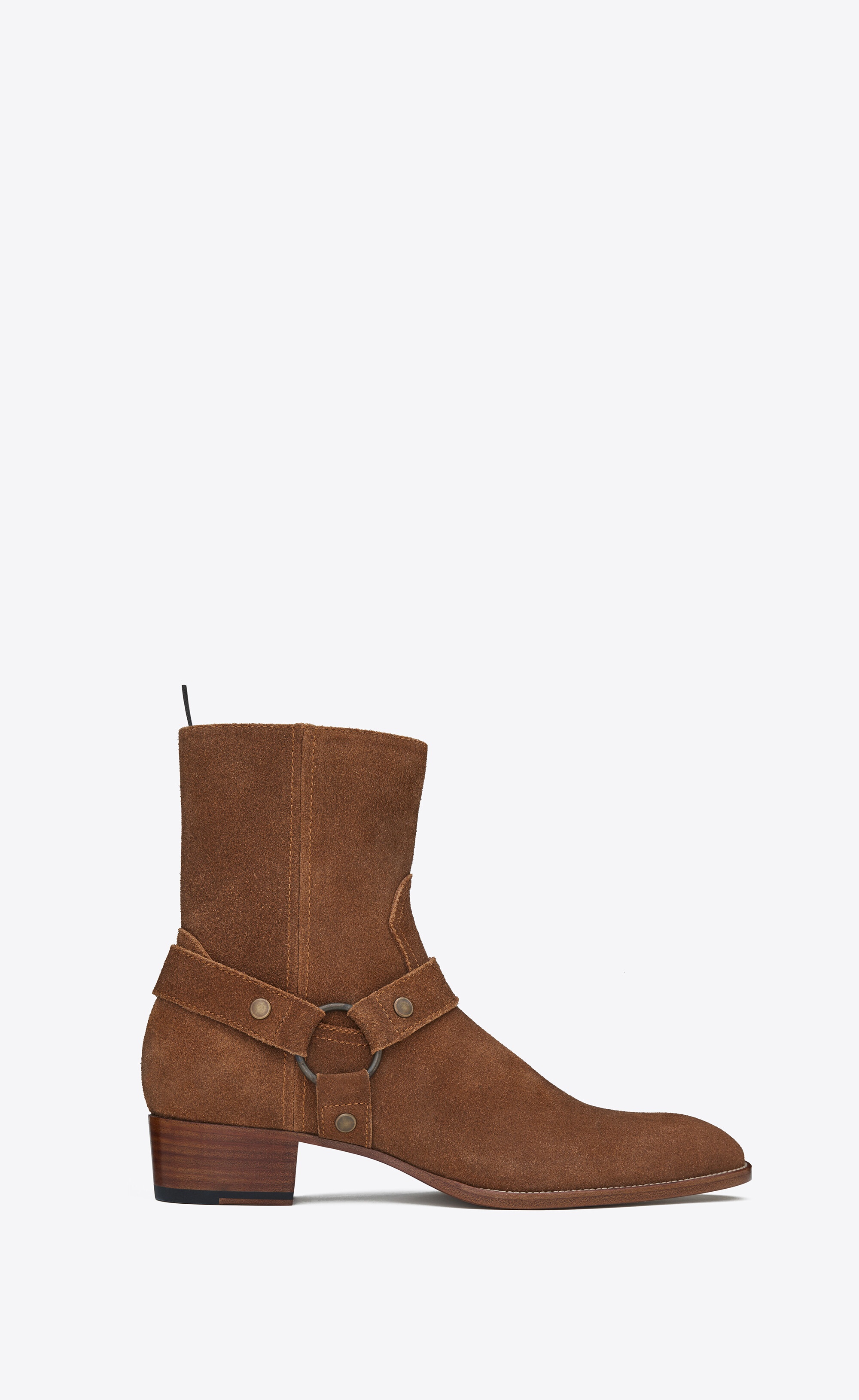 wyatt harness boots in suede - 1