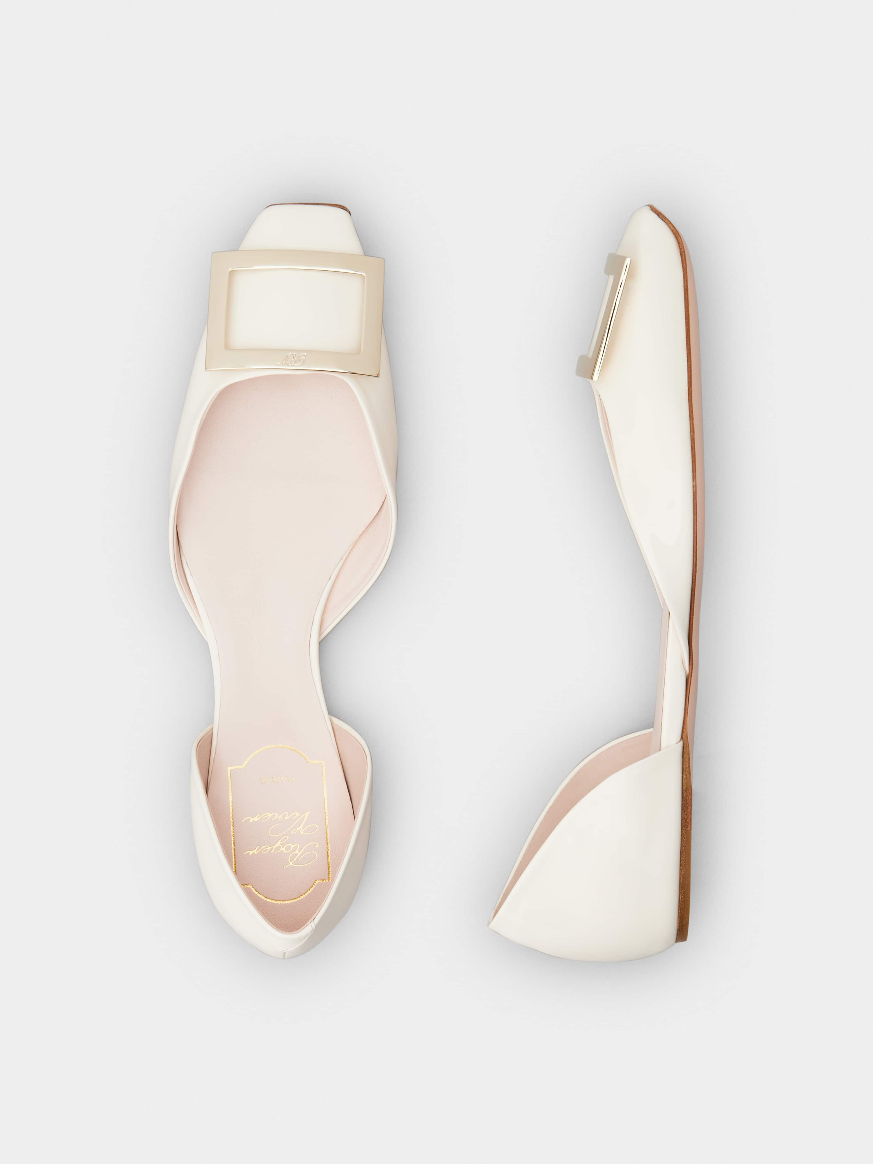 Trompette Dorsay Metal Buckle Ballerinas in Patent Leather - 4