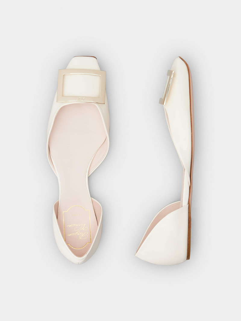 Trompette Dorsay Metal Buckle Ballerinas in Patent Leather 4