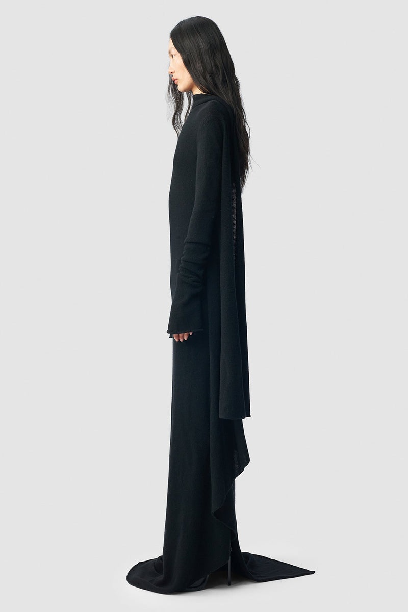 Zorka Long Asymmetric Draped Dress - 2