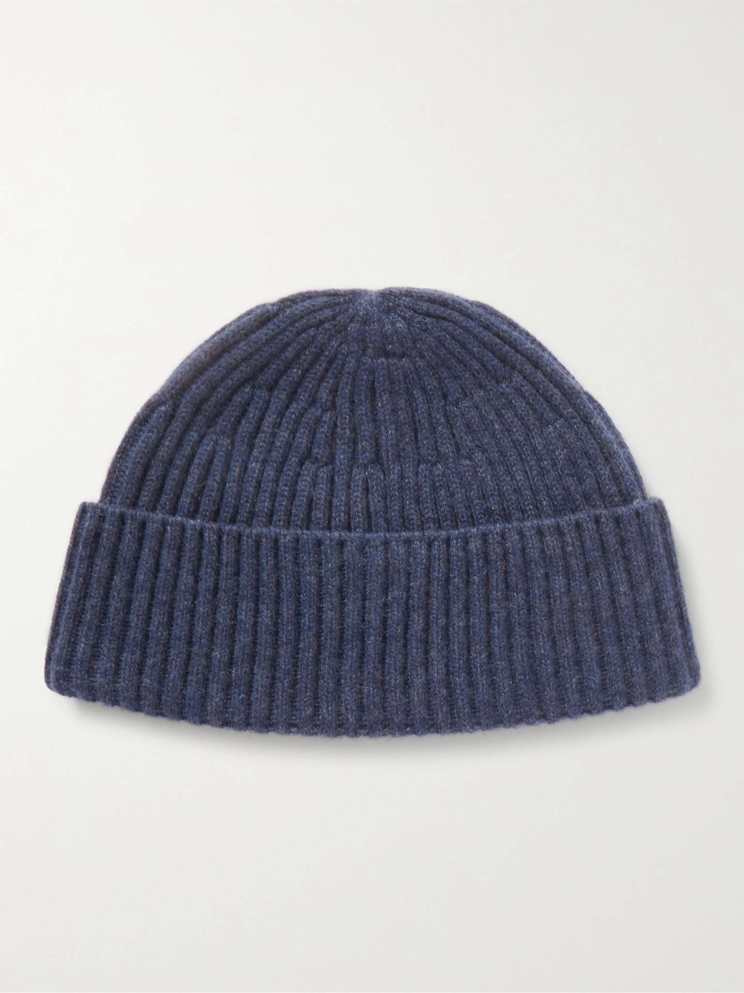 Ribbed Cashmere Beanie - 1