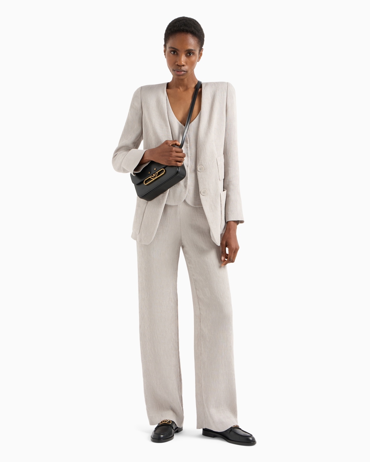 FLUID CANNETÉ ELASTICATED-WAIST TROUSERS - 4