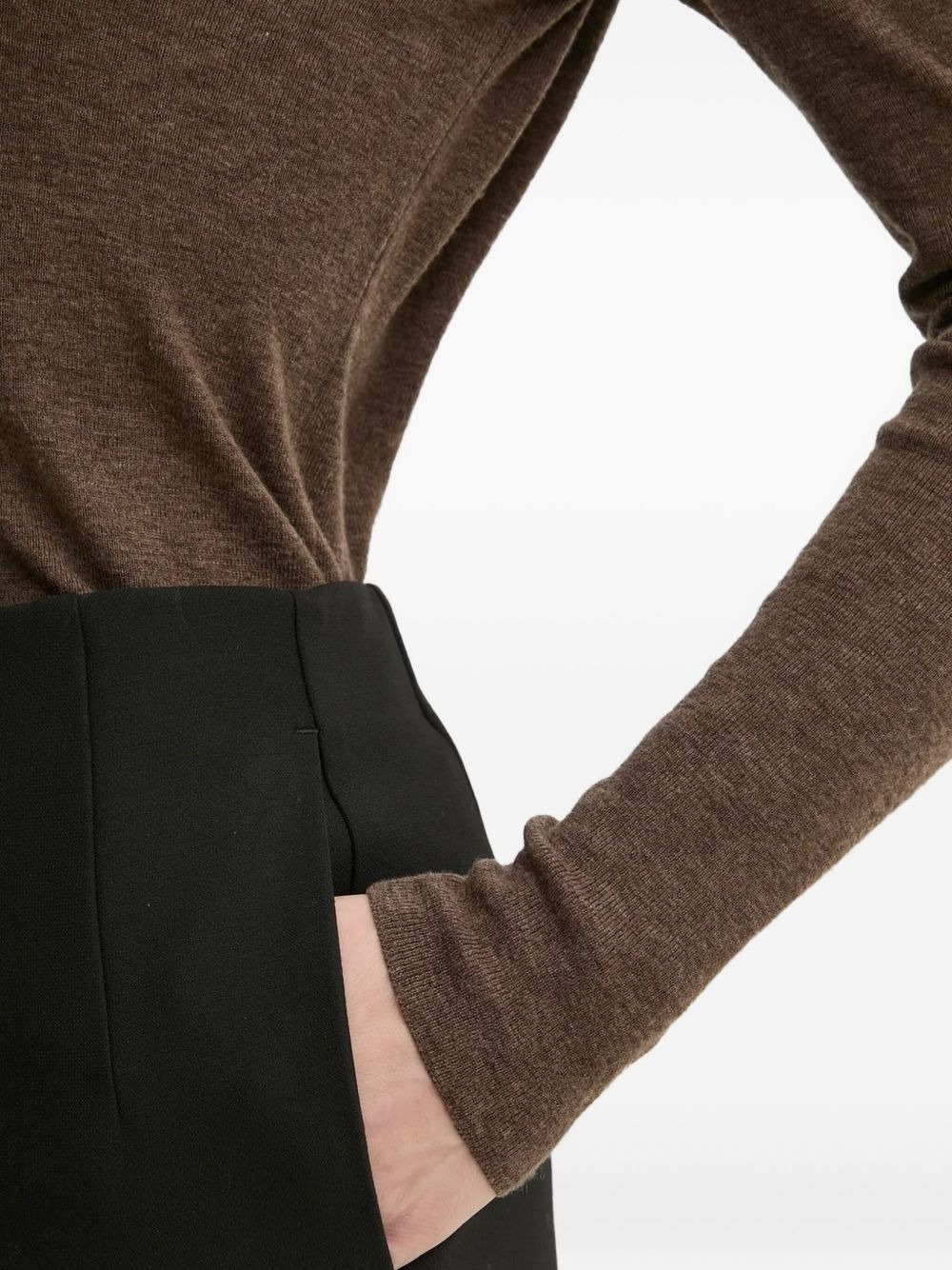 pleated-front trousers - 3