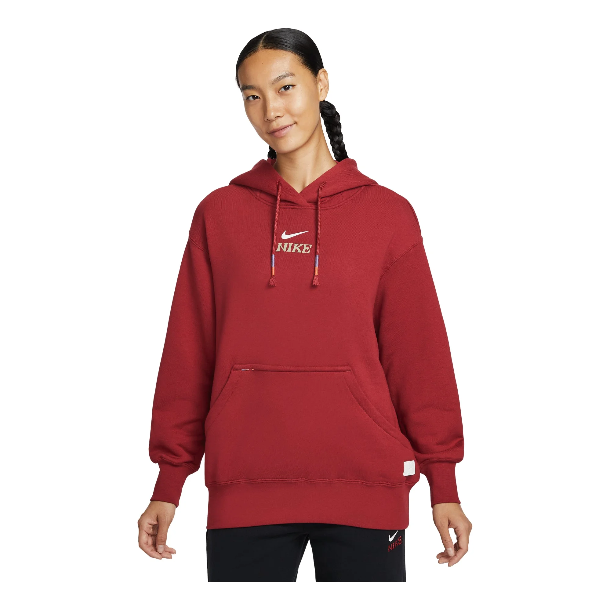 (WMNS) Nike Sportswear Fleece Hoodie Asia Sizing 'CNY Pegasus' IQ3826-613 - 1